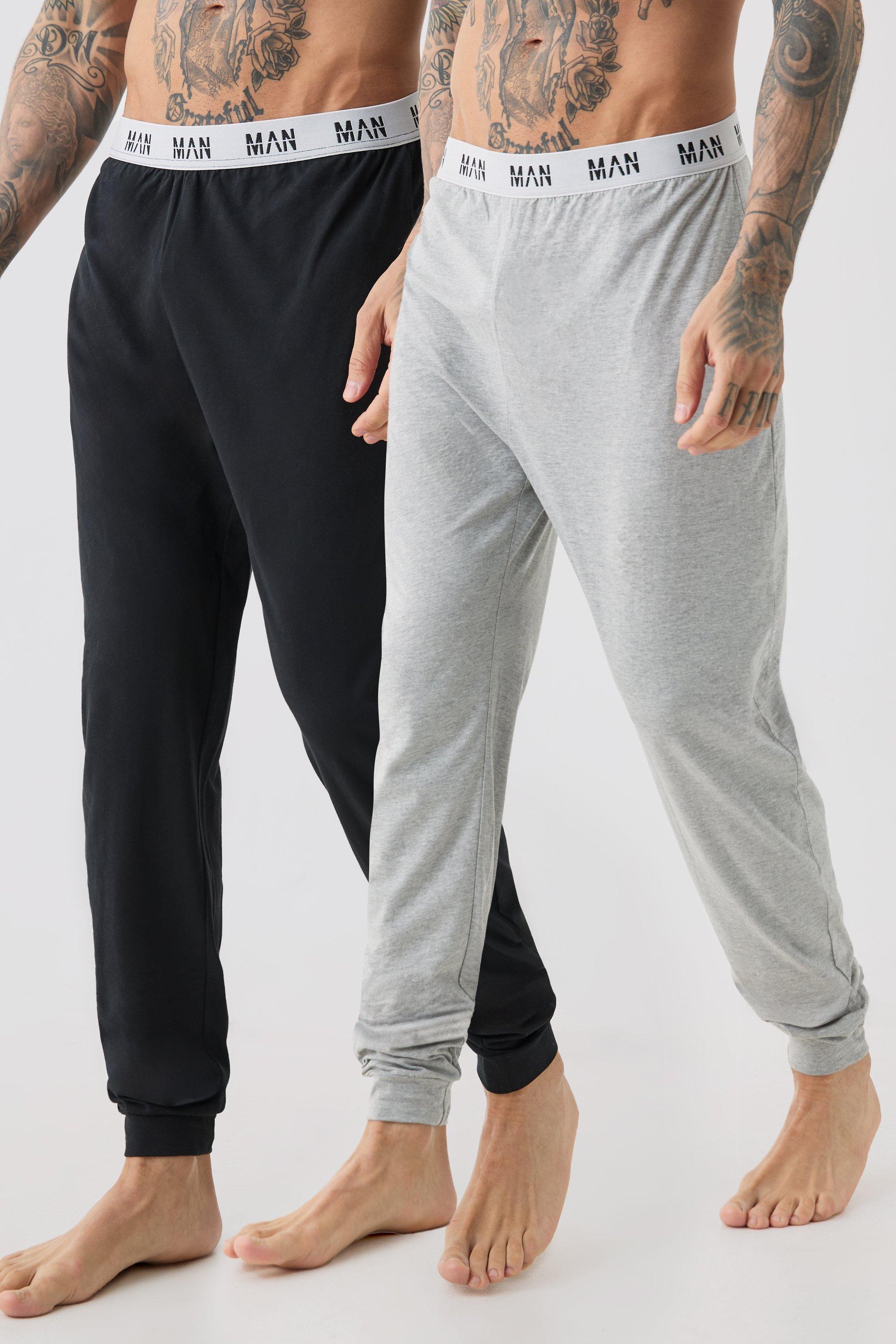 Mens Multi Tall 2 Pack Man Loungewear Joggers, Multi