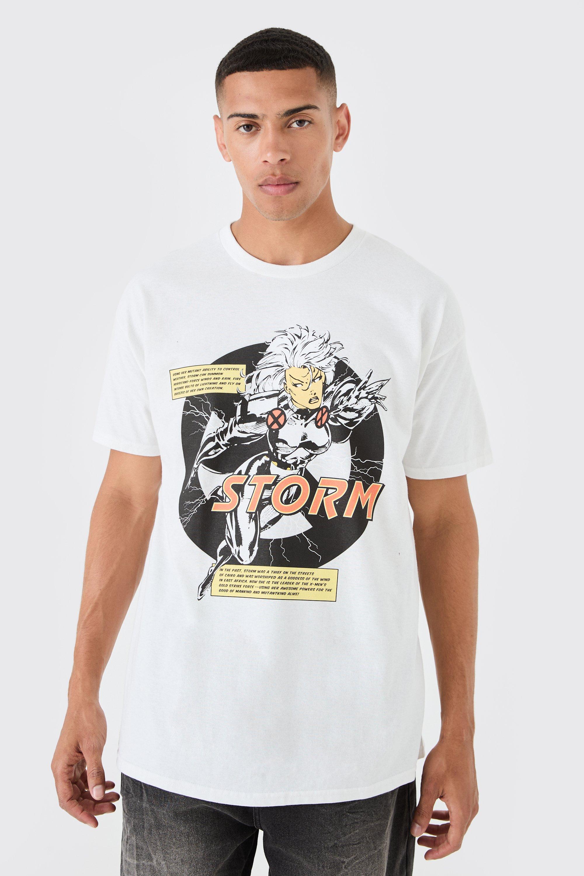 Image of Oversized X Men Storm License T-shirt, Bianco