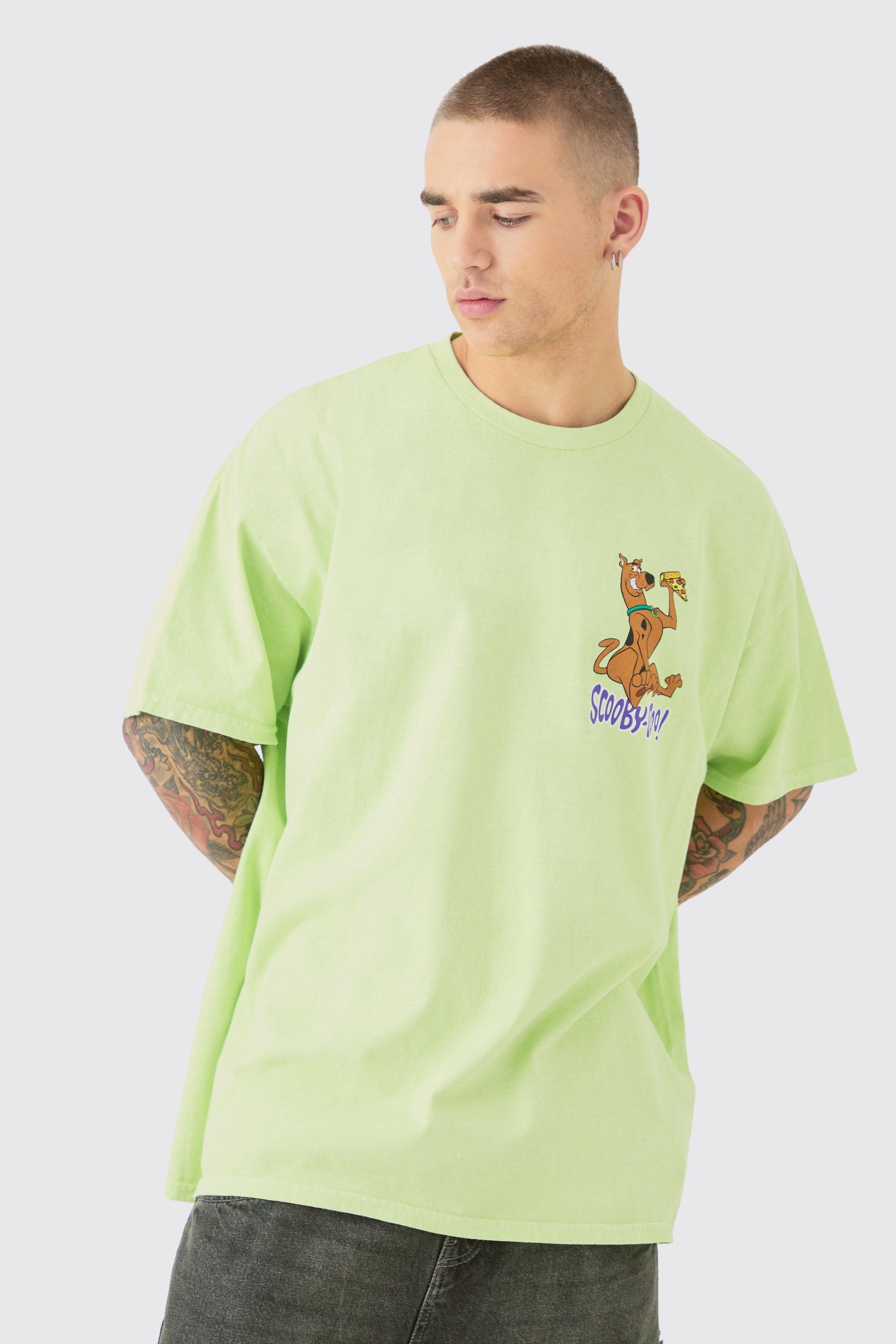 Image of Oversized Scooby Doo Wash License T-shirt, Verde