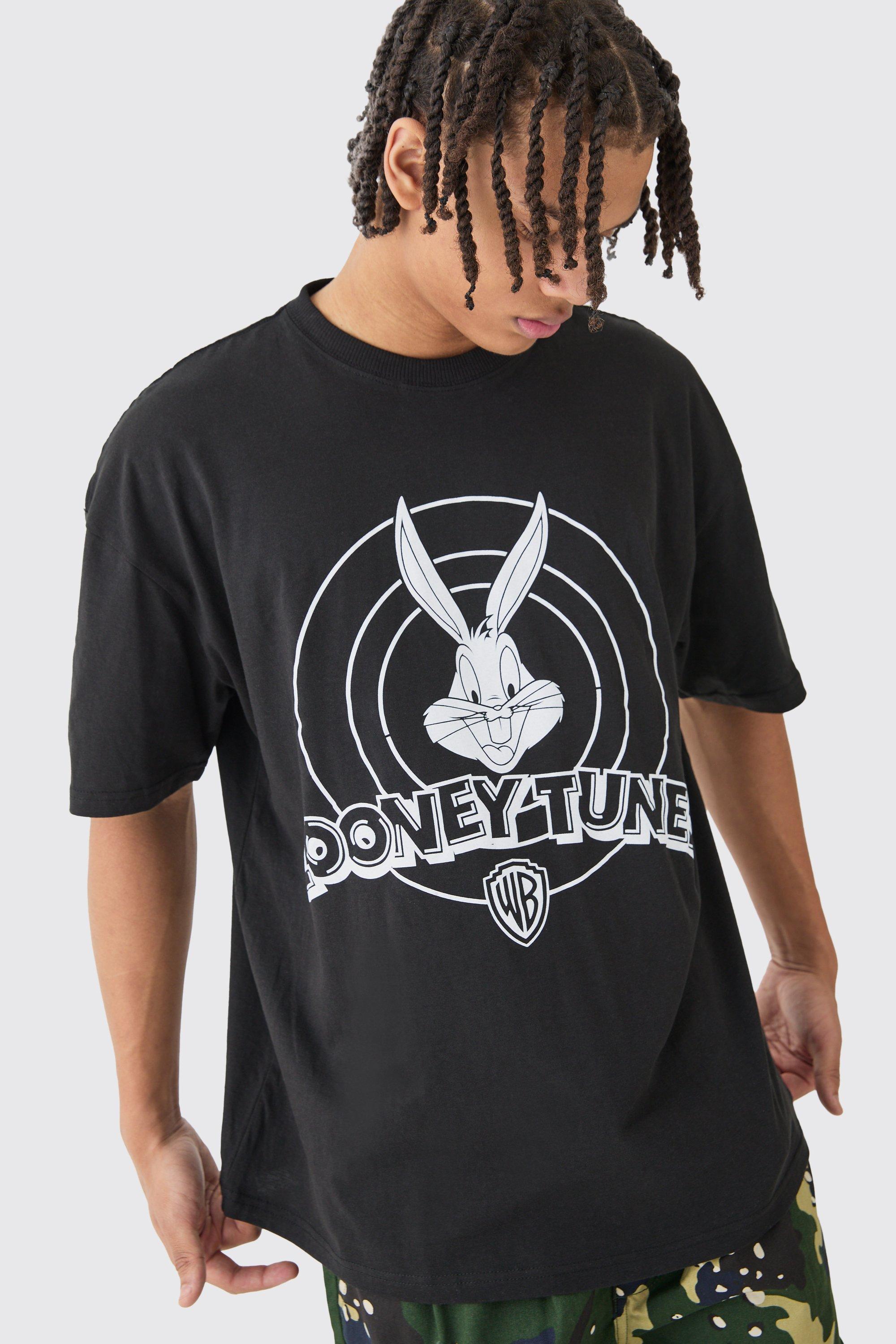 Image of Oversized Looney Tunes License T-shirt, Nero