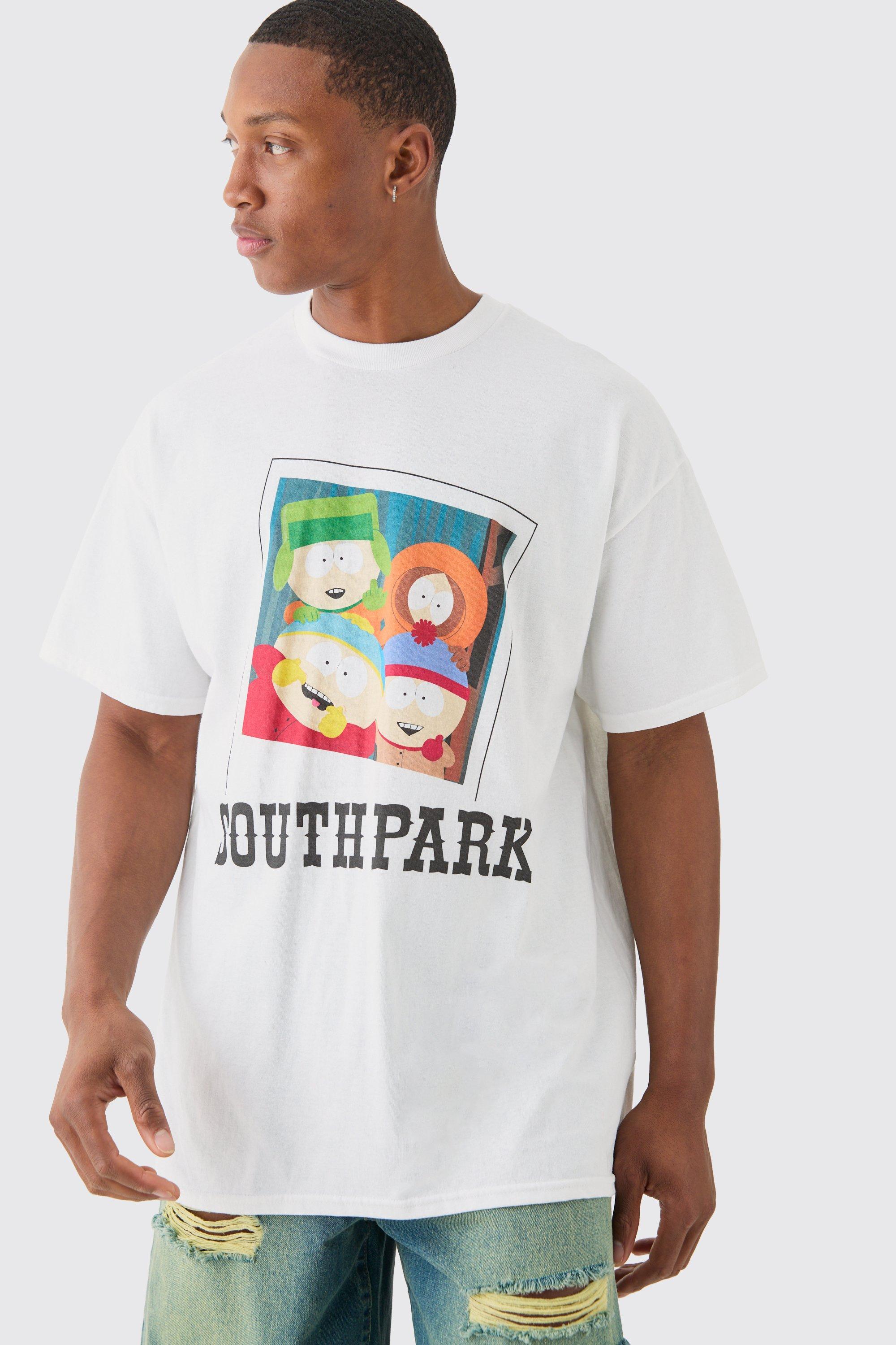 Image of Oversized South Park License T-shirt, Bianco