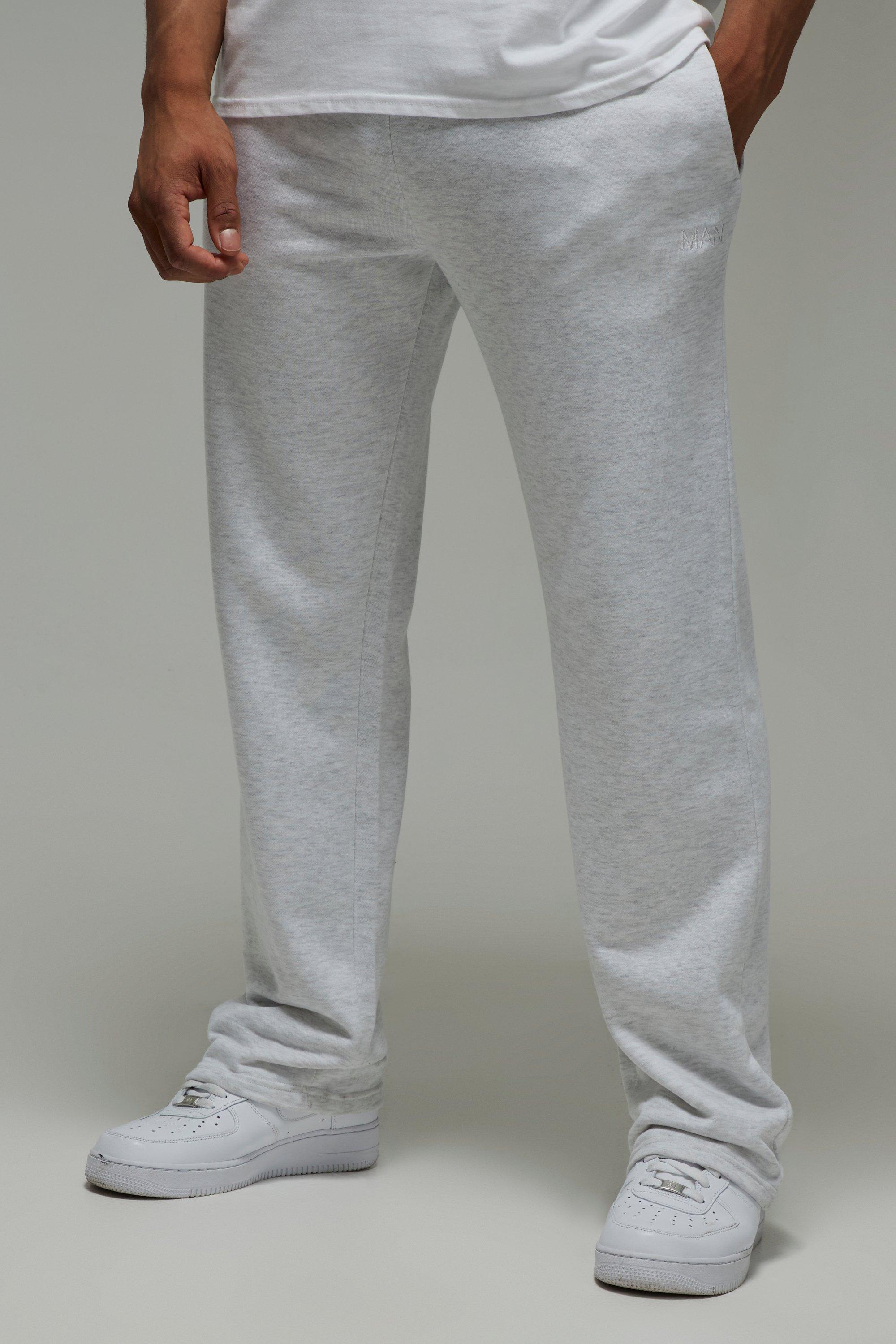 Mens Grey Man Active Straight Leg Man Dash Jogger, Grey