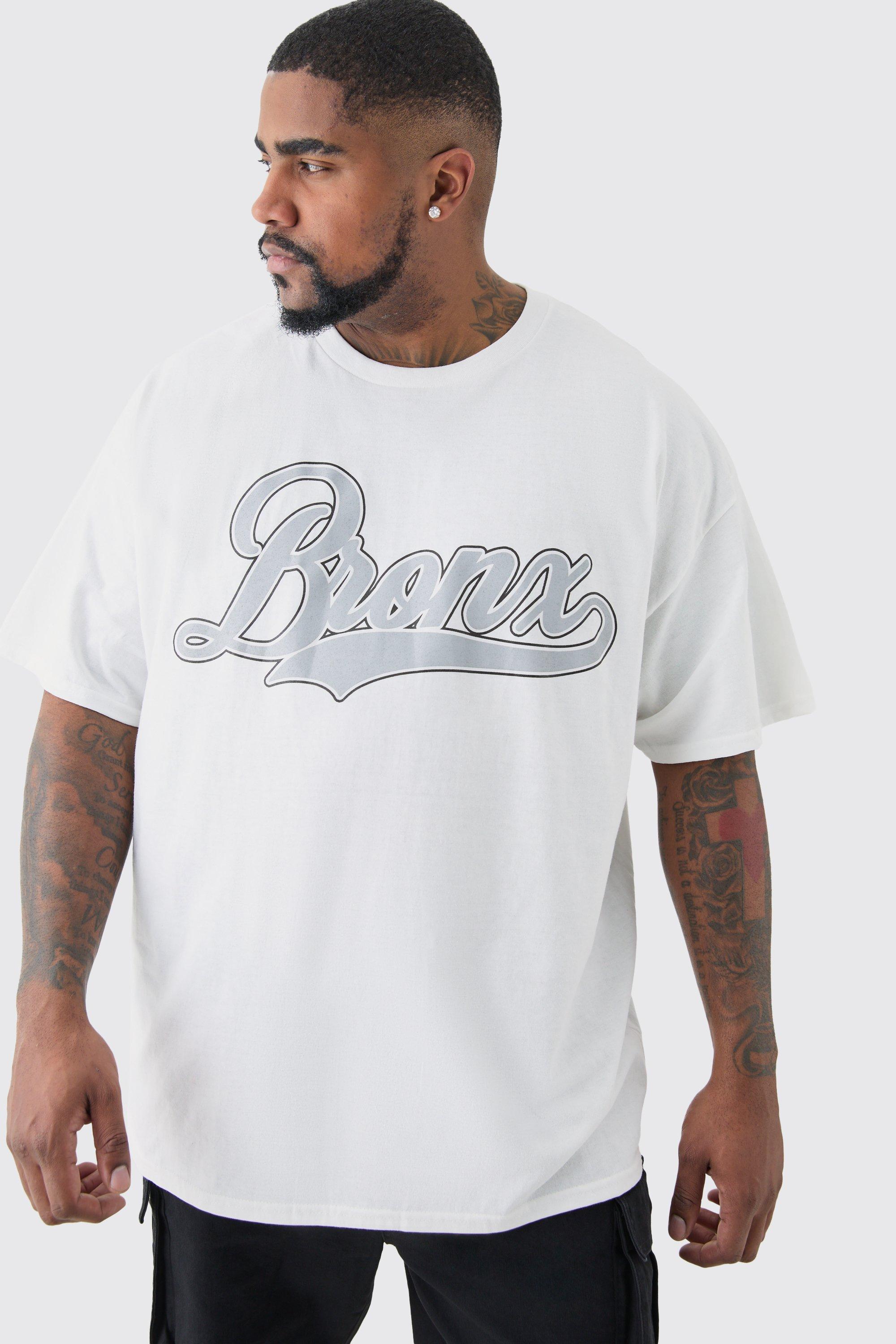 Image of Plus Bronx Print T-shirt, Bianco