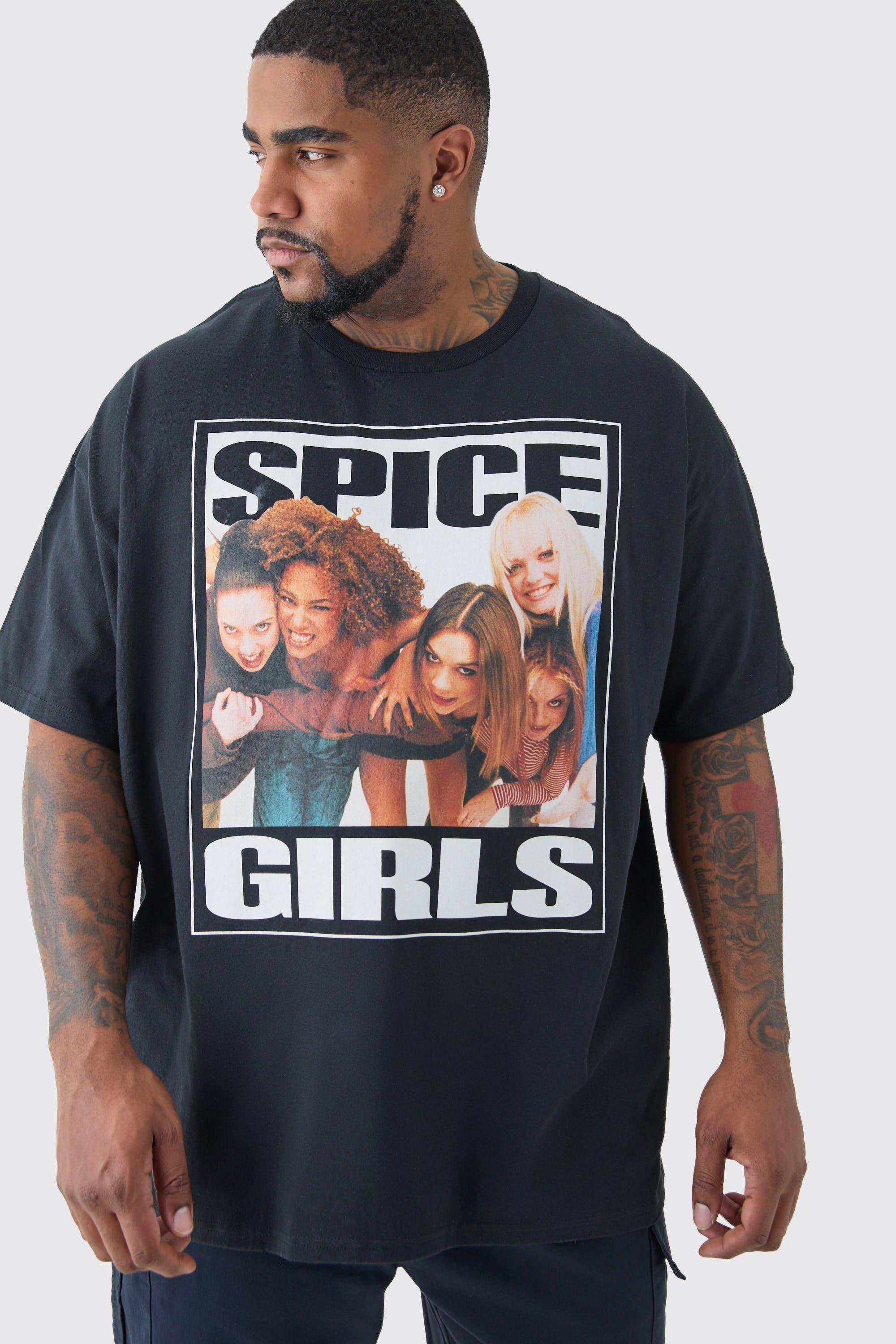 Image of Plus Spice Girls T-shirt In Black, Cream