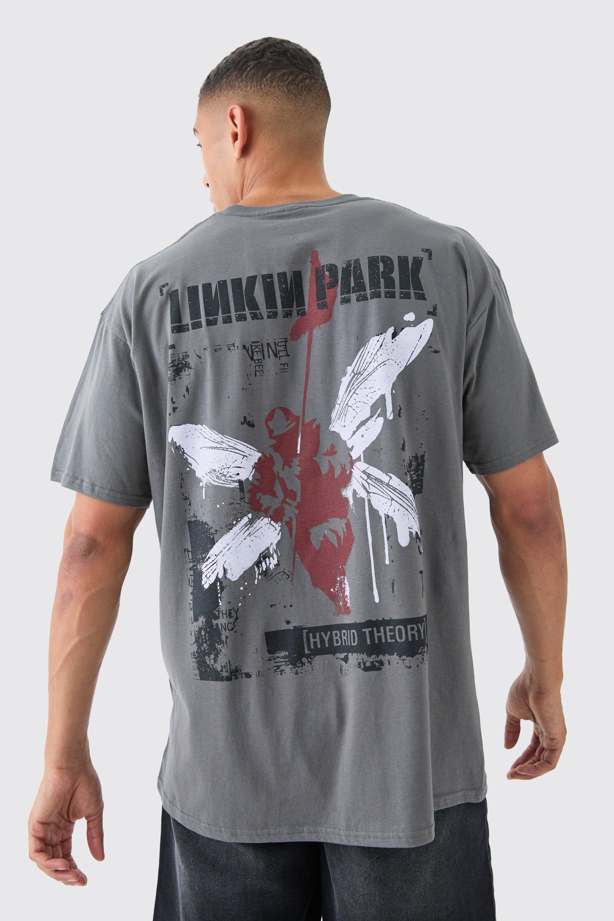 Image of Oversized Linkin Park License T-shirt, Grigio