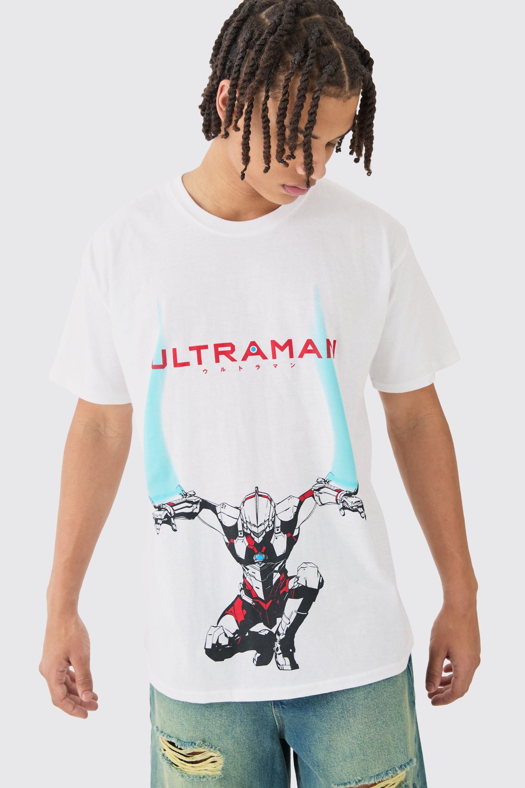 Image of Oversized Ultraman License T-shirt, Bianco
