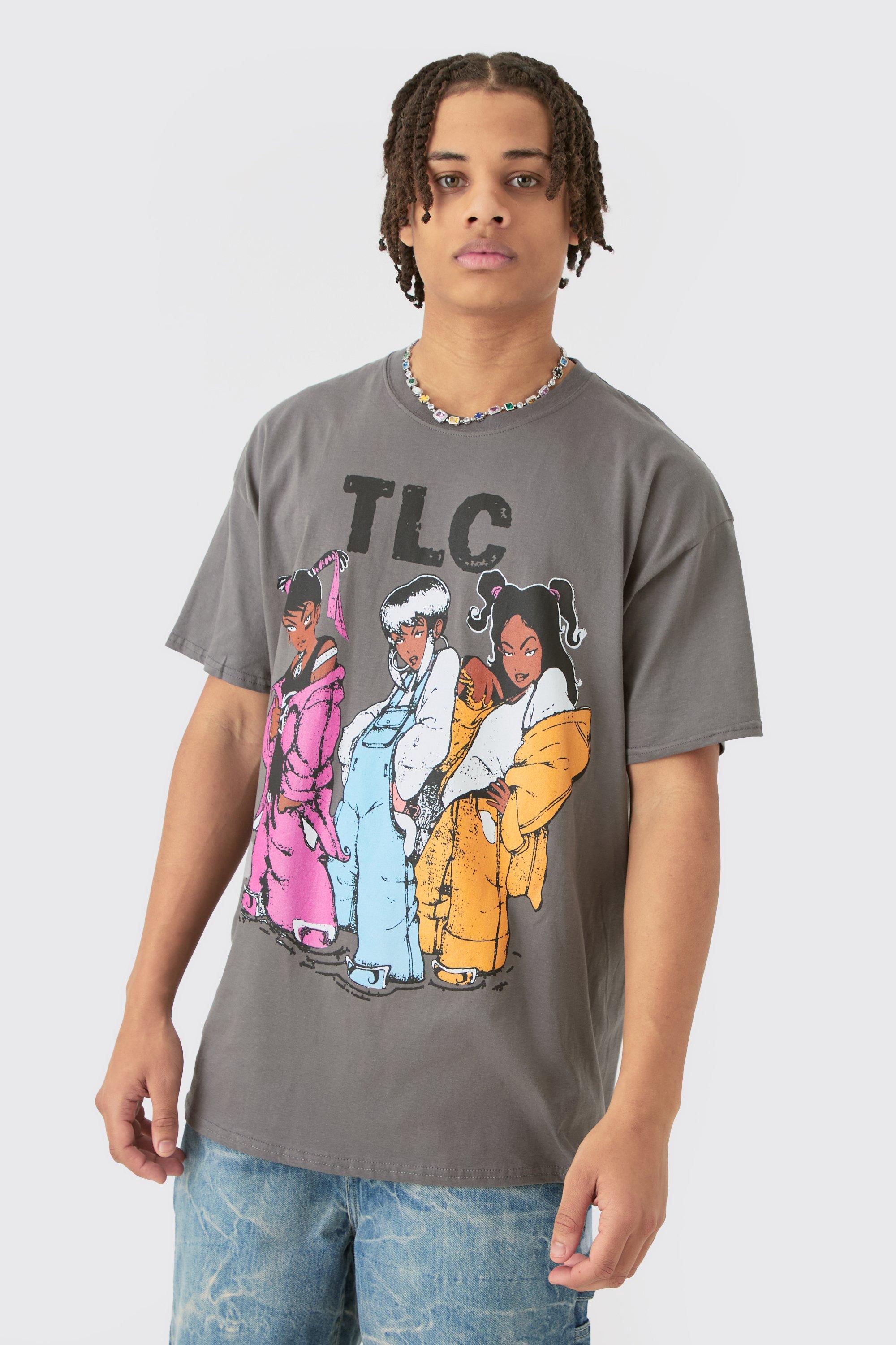 Image of Oversized Tlc License T-shirt, Grigio