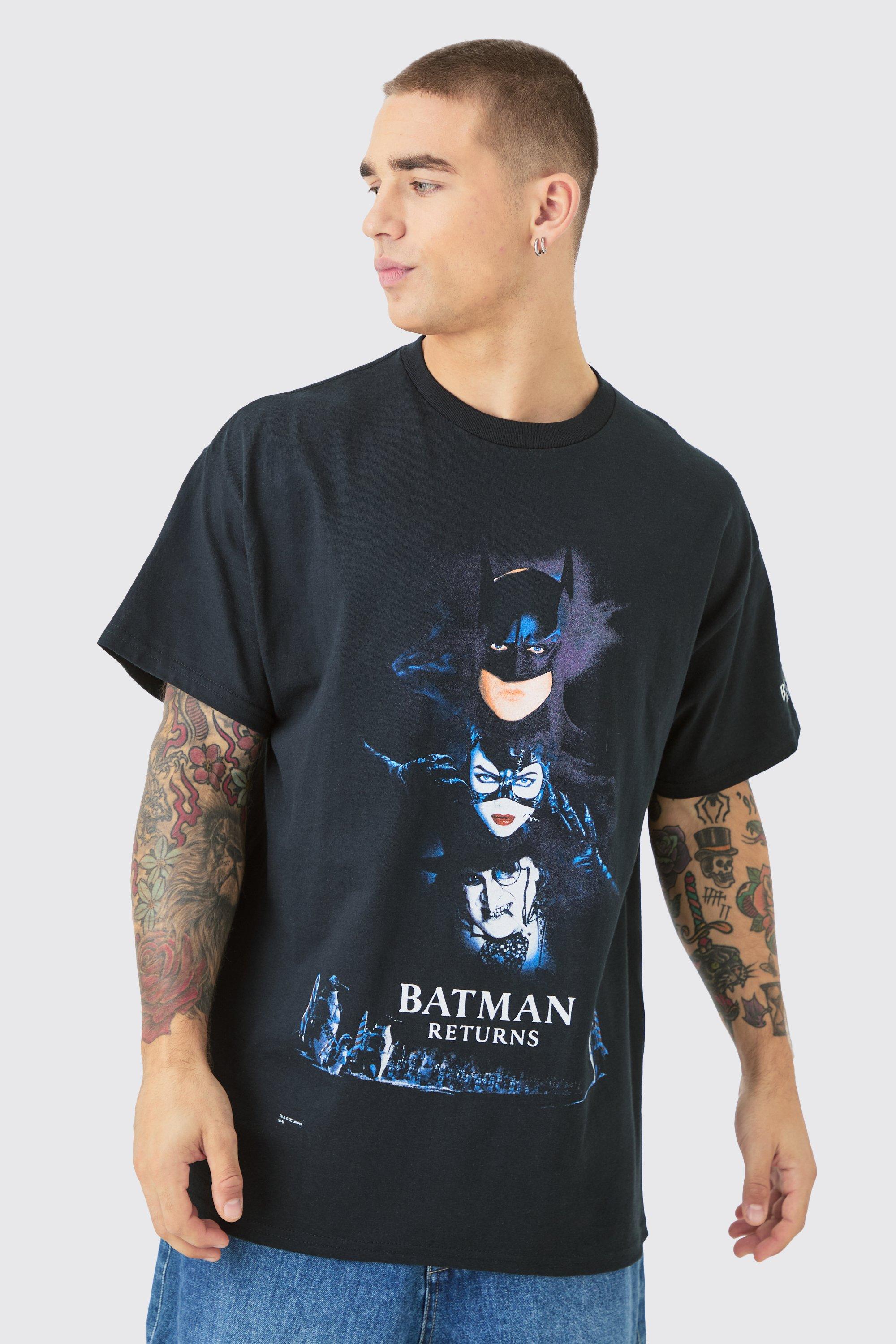 Image of Oversized Batman Returns License T-shirt, Nero