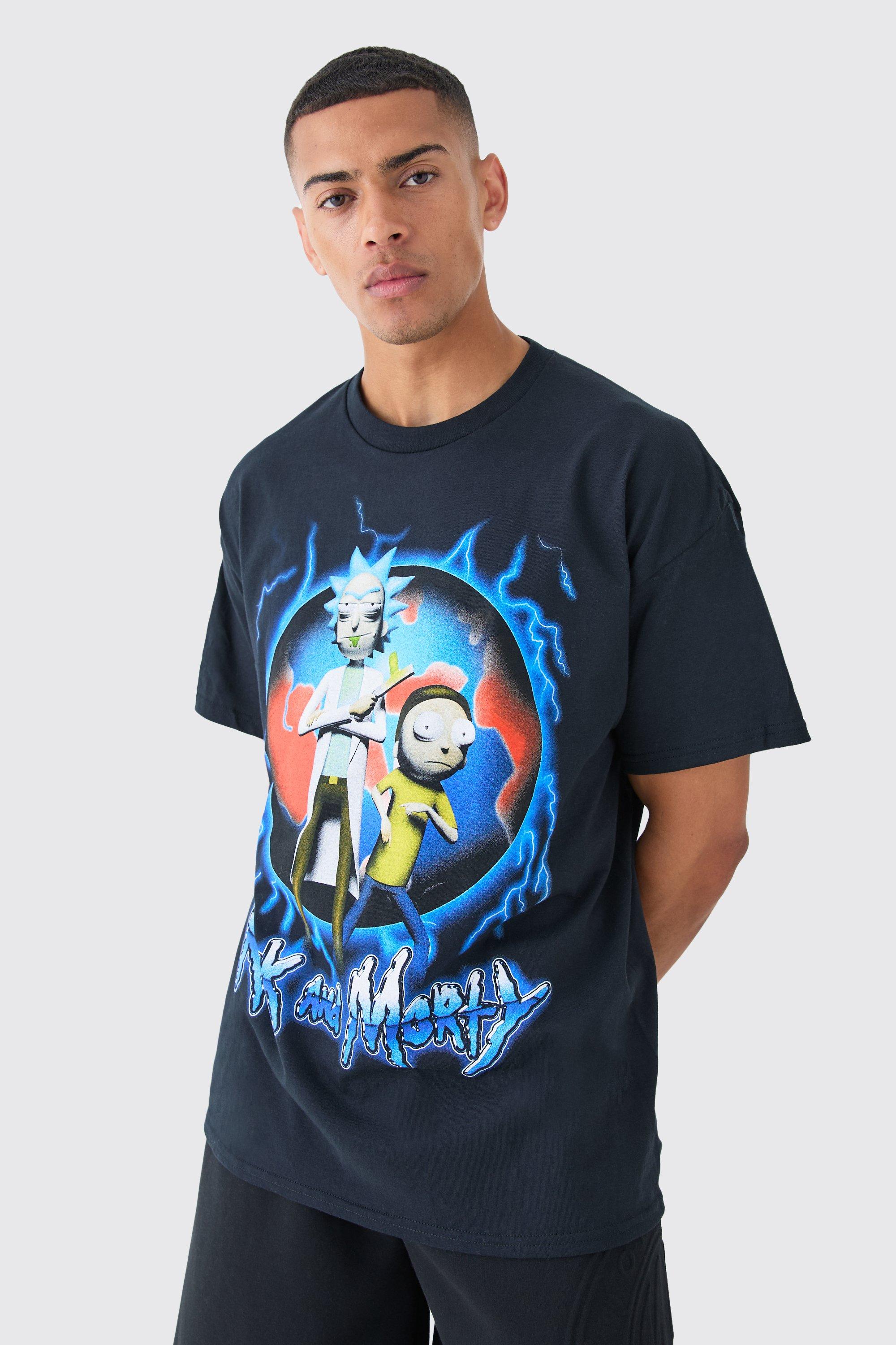 Image of Oversized Rick And Morty License T-shirt, Nero