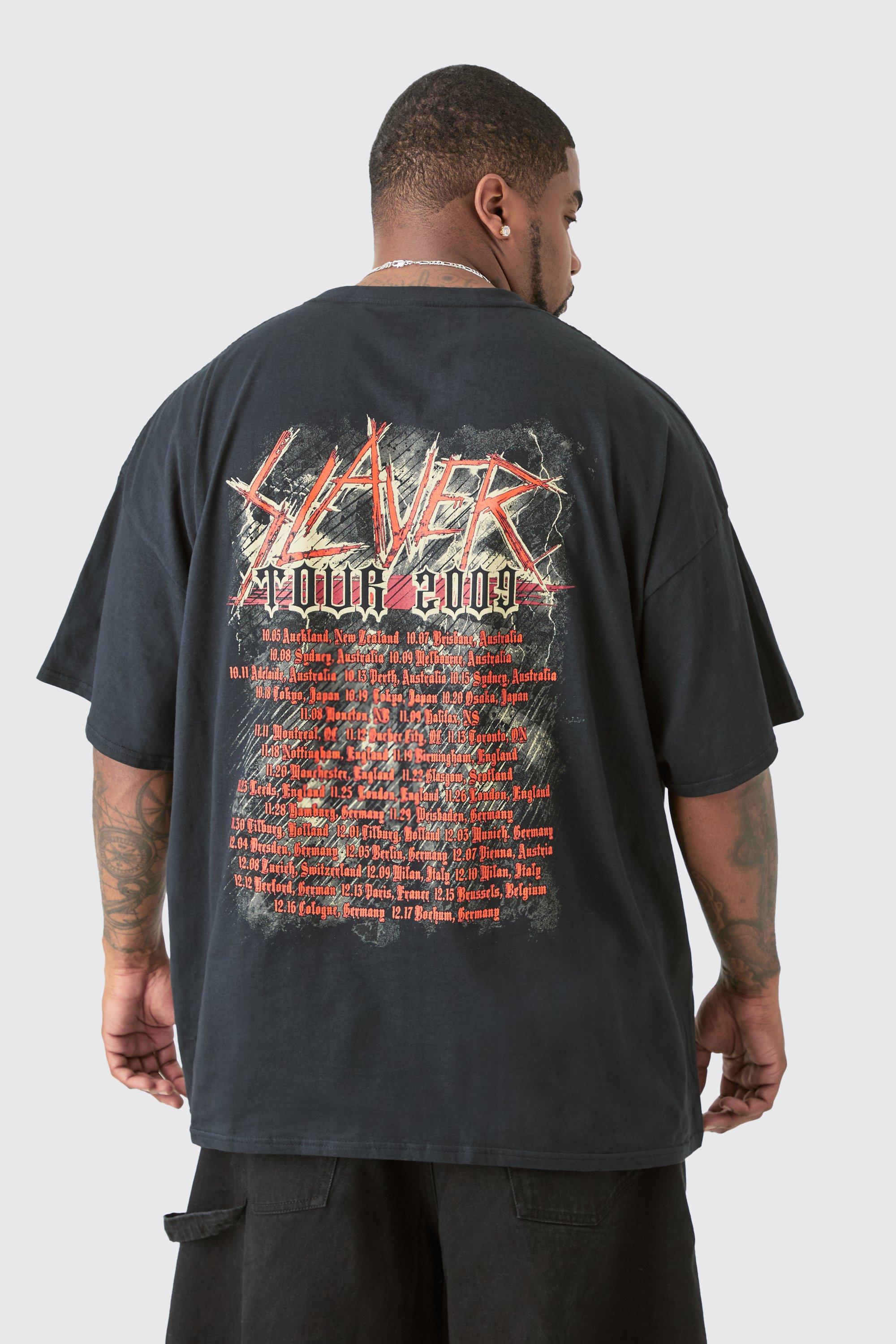 Image of Plus Slayer License Front & Back Print T-shirt, Nero