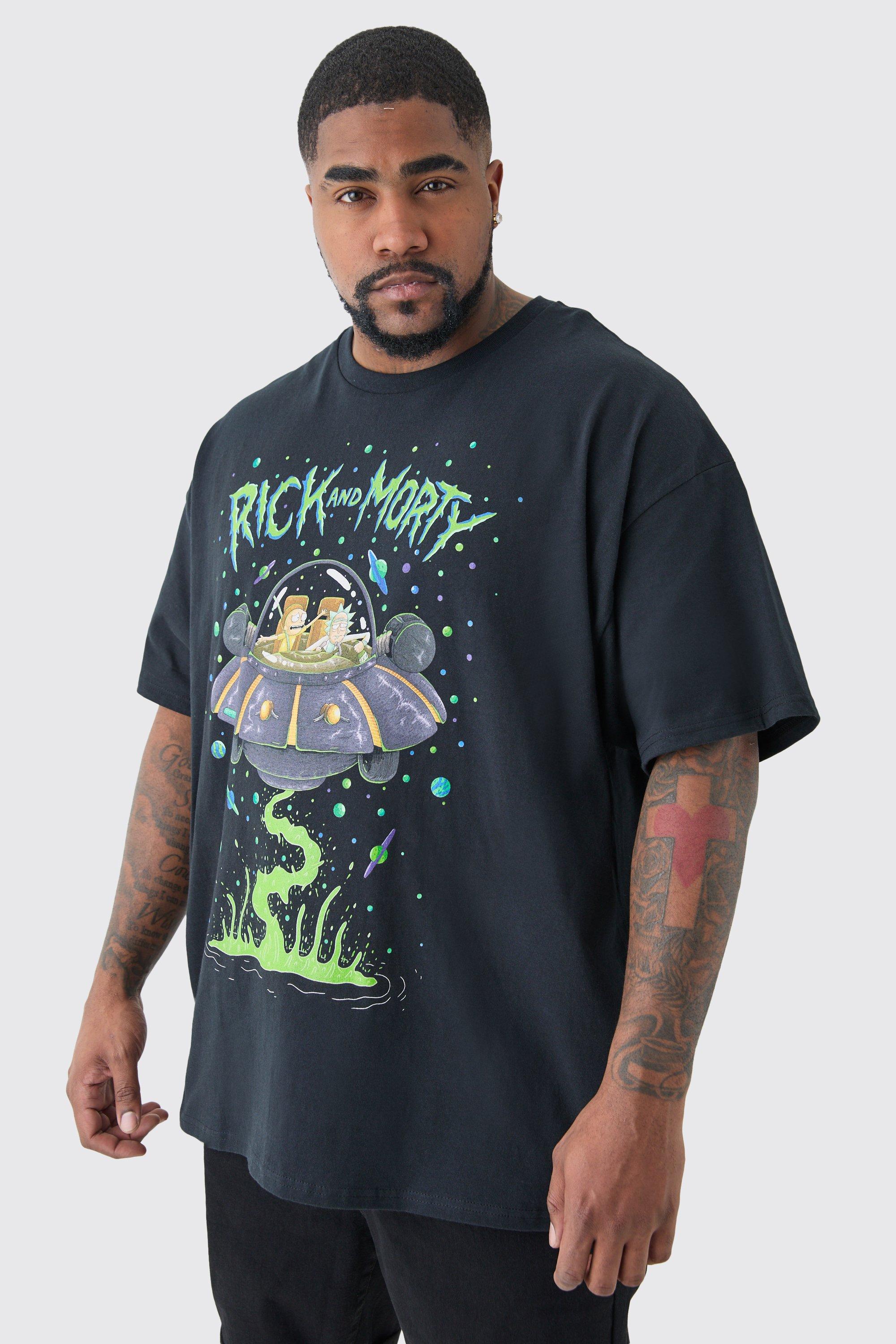 Image of Plus Rick And Morty T-shirt In Black, Nero
