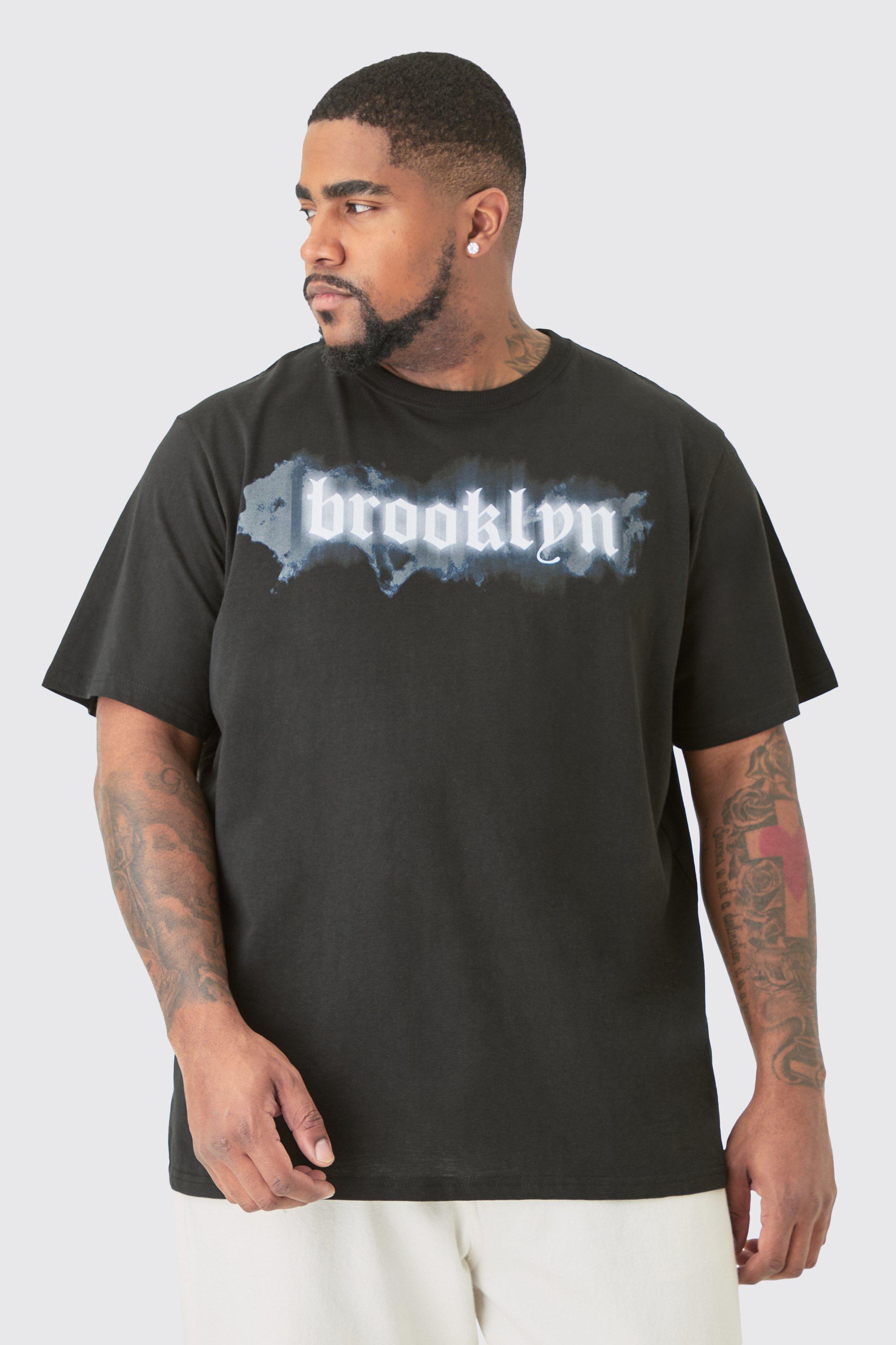 Image of Plus Brooklyn T-shirt In Black, Nero