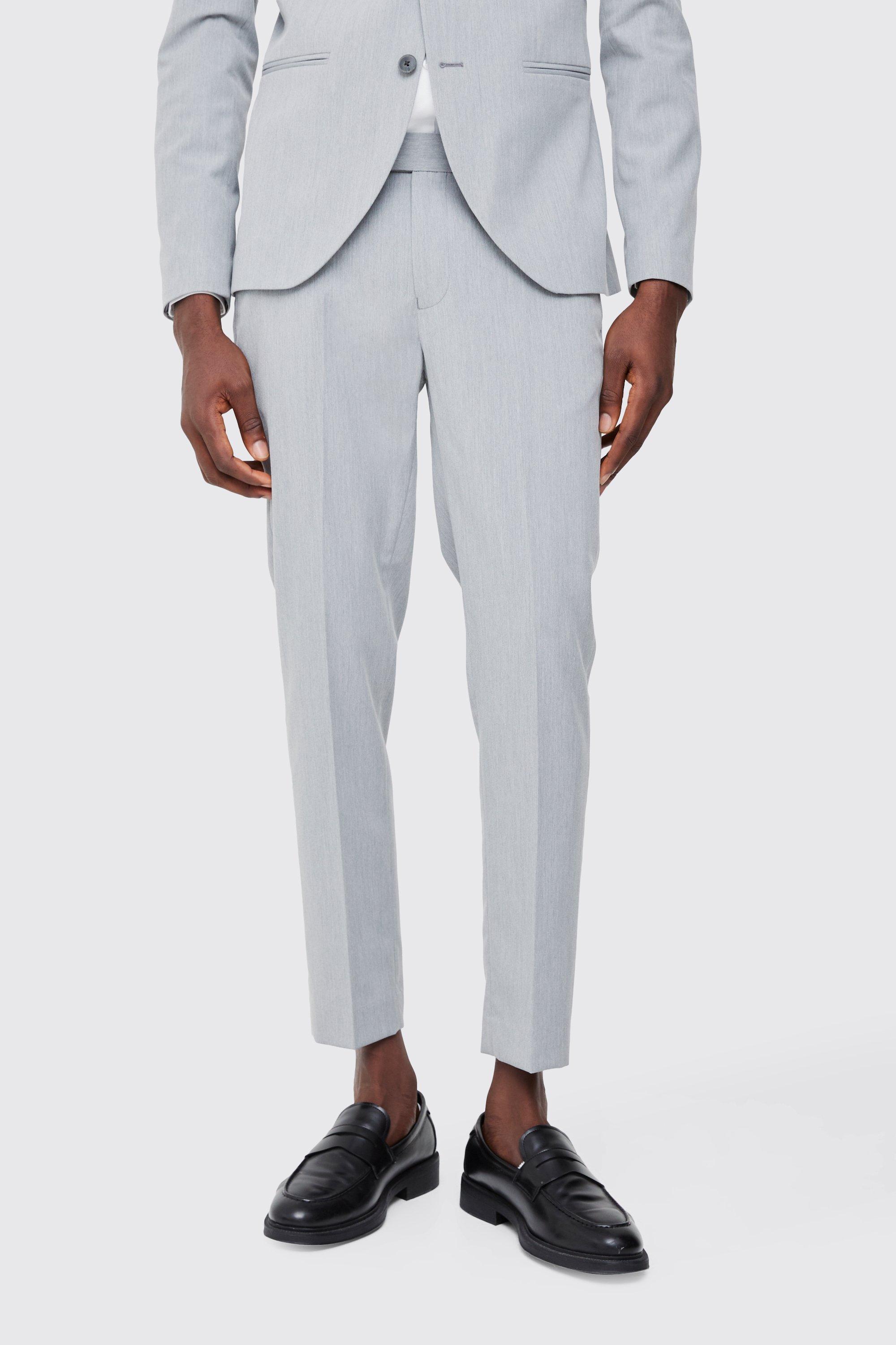 Pantaloni sartoriali alla caviglia Skinny Fit, Grigio