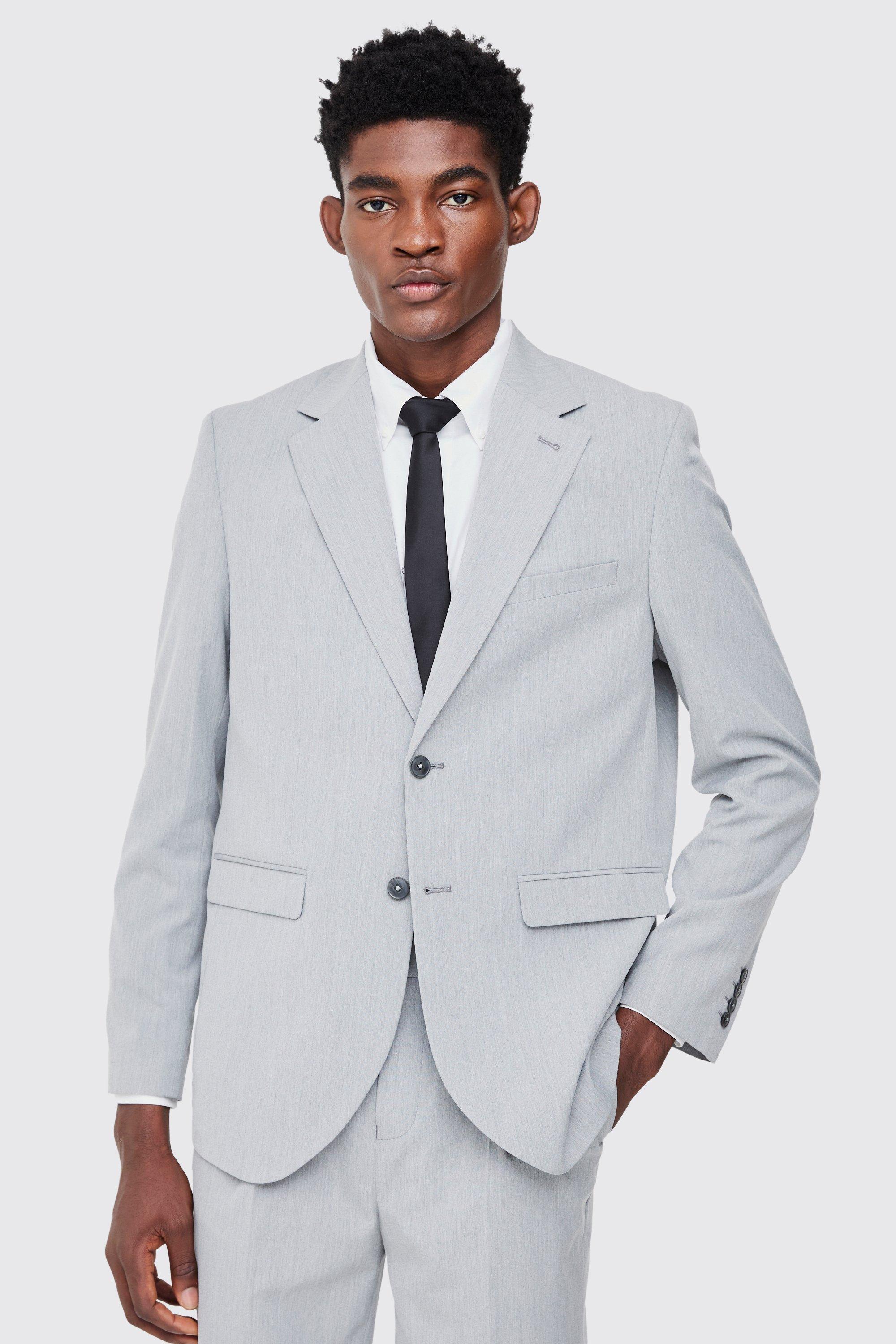Giacca completo dritta monopetto, Grigio