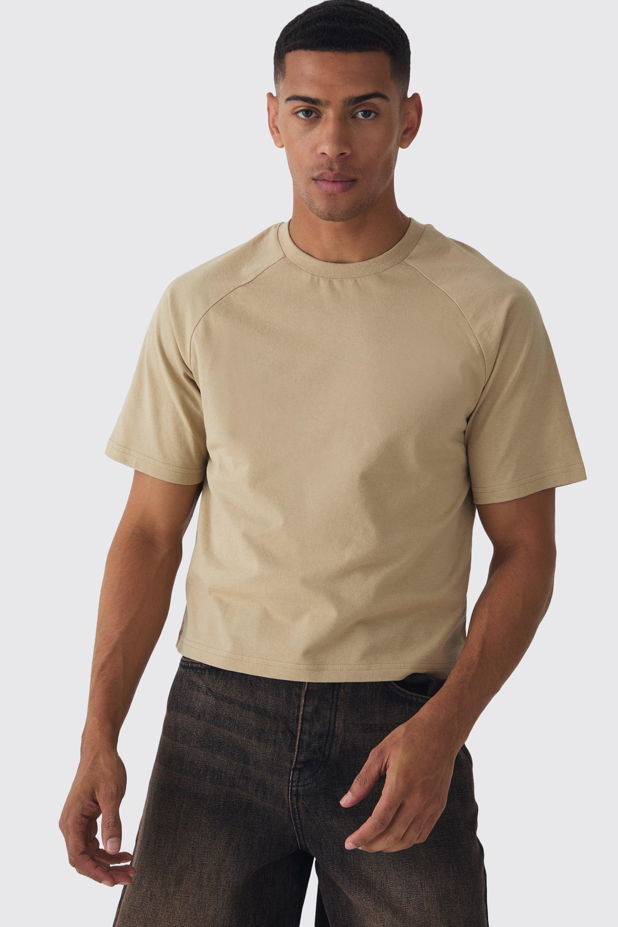 T-shirt da neonato con maniche raglan, Beige