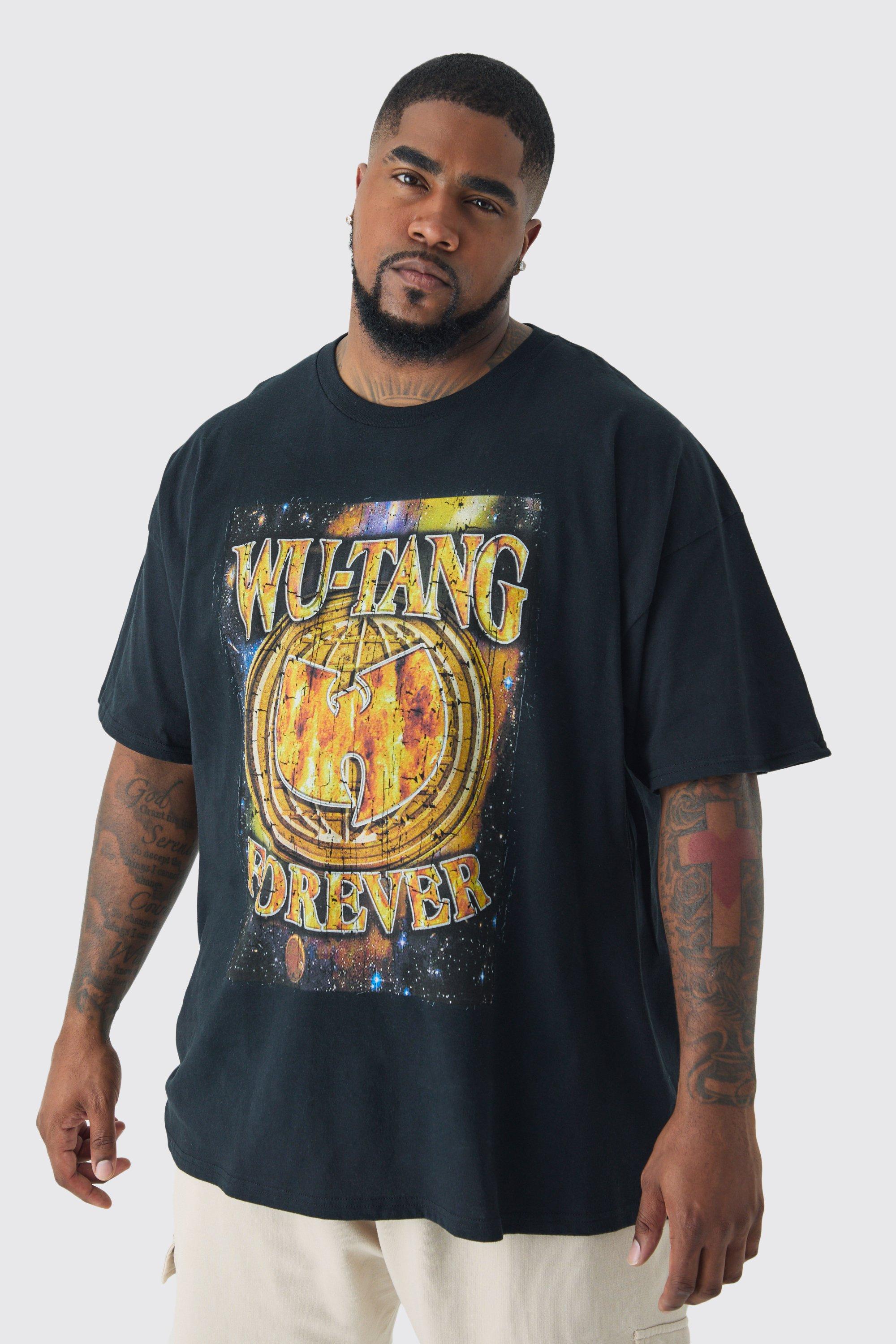 T-shirt Plus Size ufficiale Wu Tang, Nero