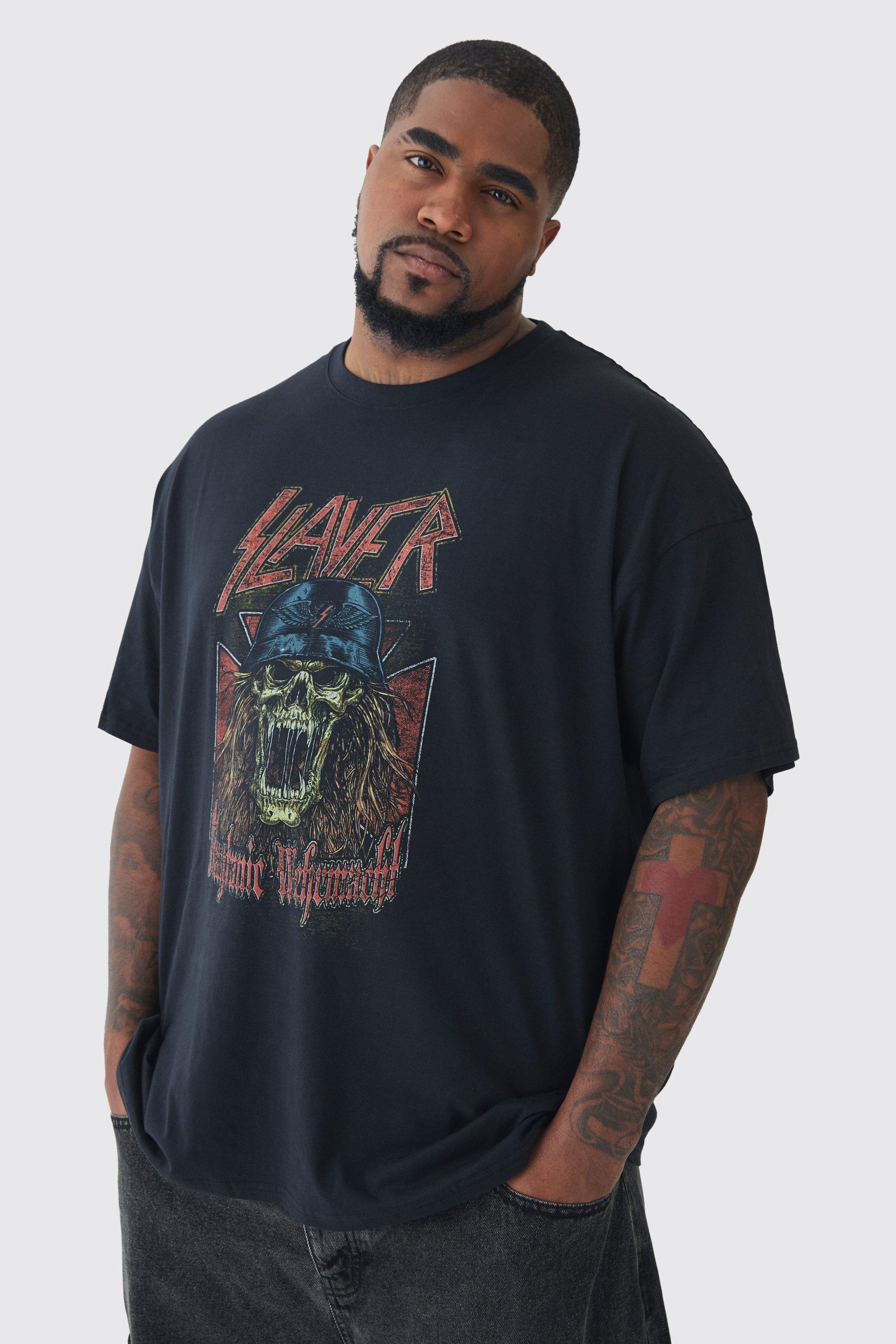 T-shirt Plus Size ufficiale Slayer, Nero