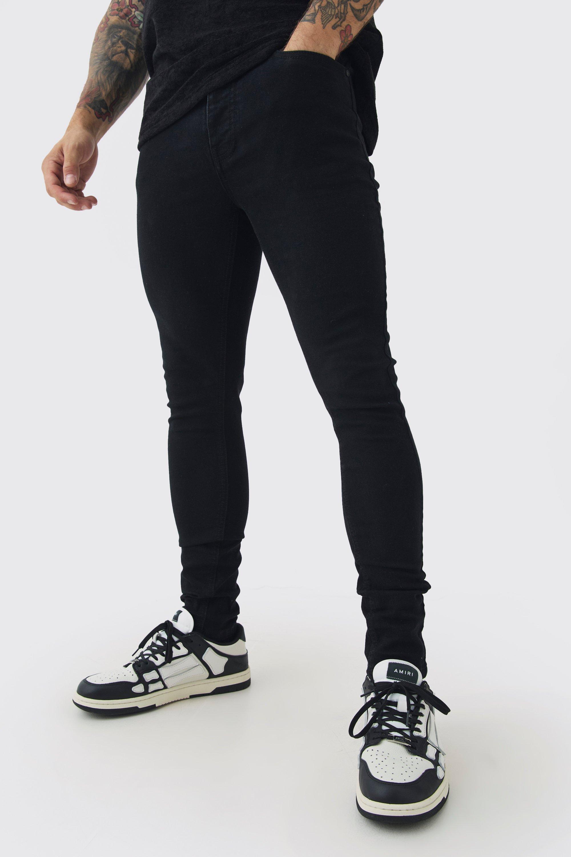 Image of Jeans Super Skinny Fit in Stretch True Black, Nero
