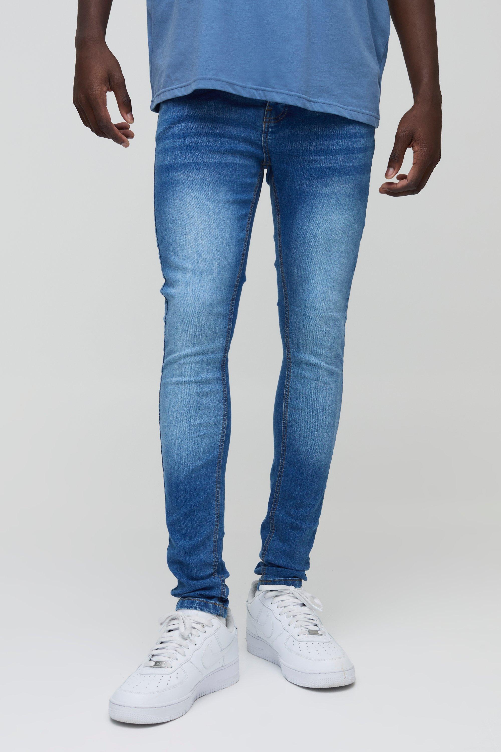 Jeans Super Skinny Fit Stretch in azzurro, Azzurro