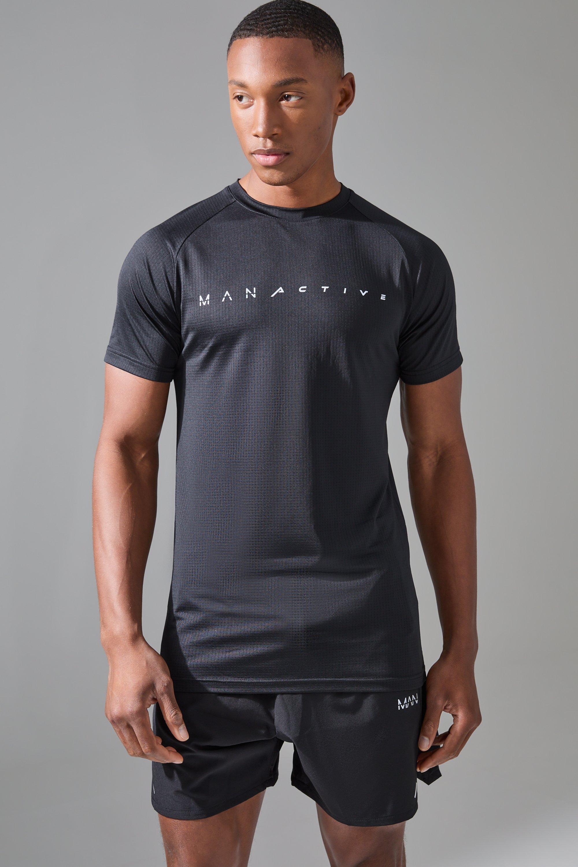 T-shirt Man Active leggera e traspirante, Nero