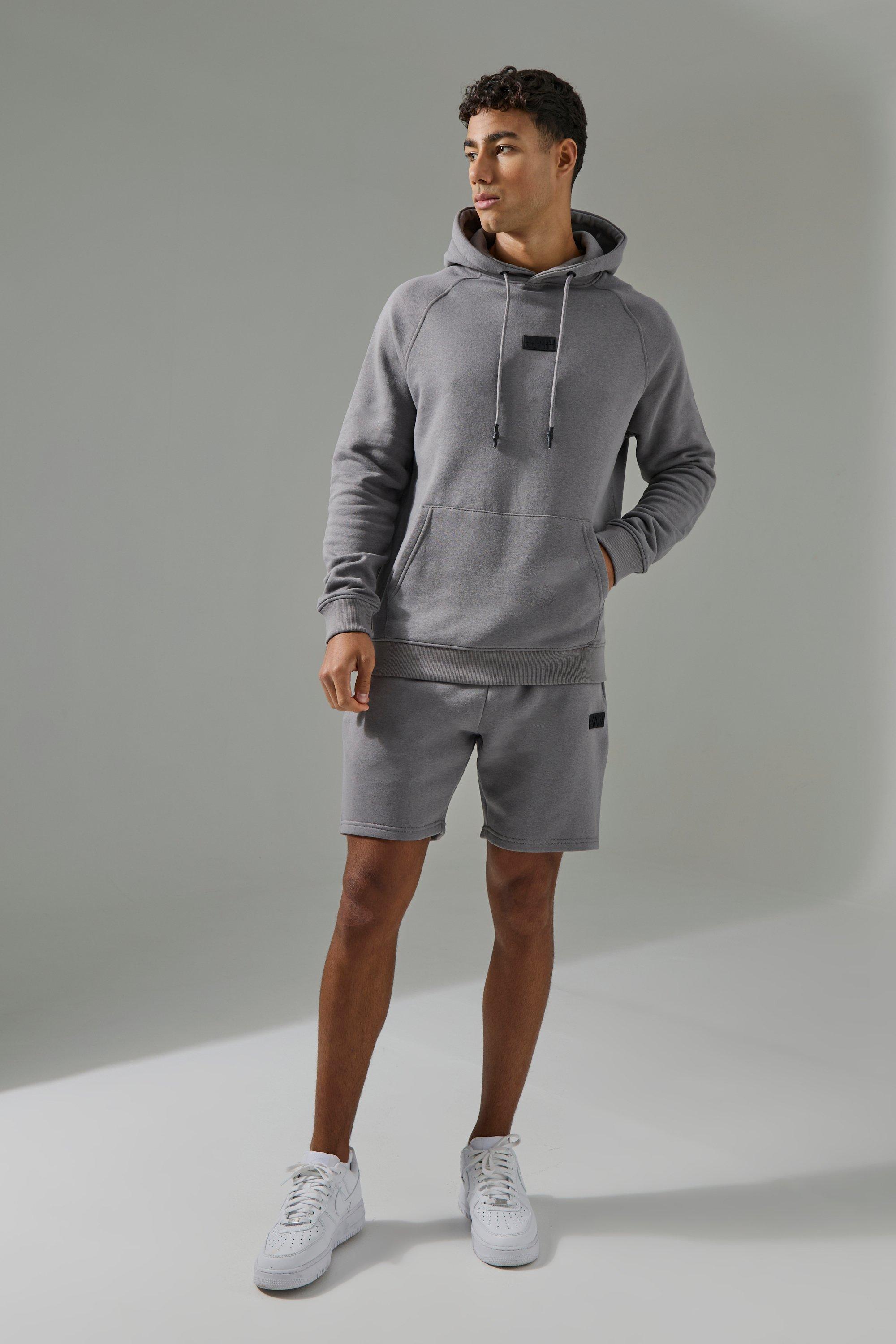 【boohooMan】 アクティブ フーディー＆ショート トラックスーツ Man Active Hoodie & Short Tracksuit | boohooMAN USA