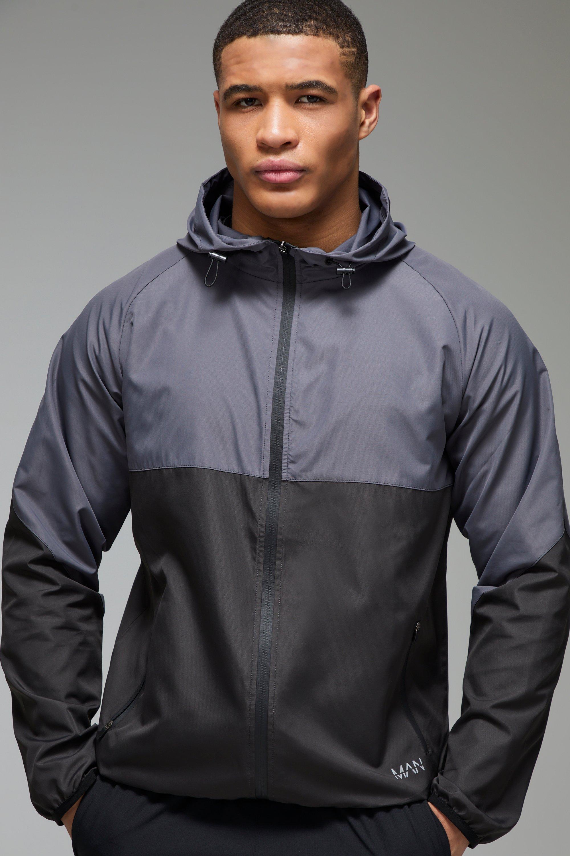 Mens Multi Man Active Ripstop Shower Resist Windbreaker, Multi