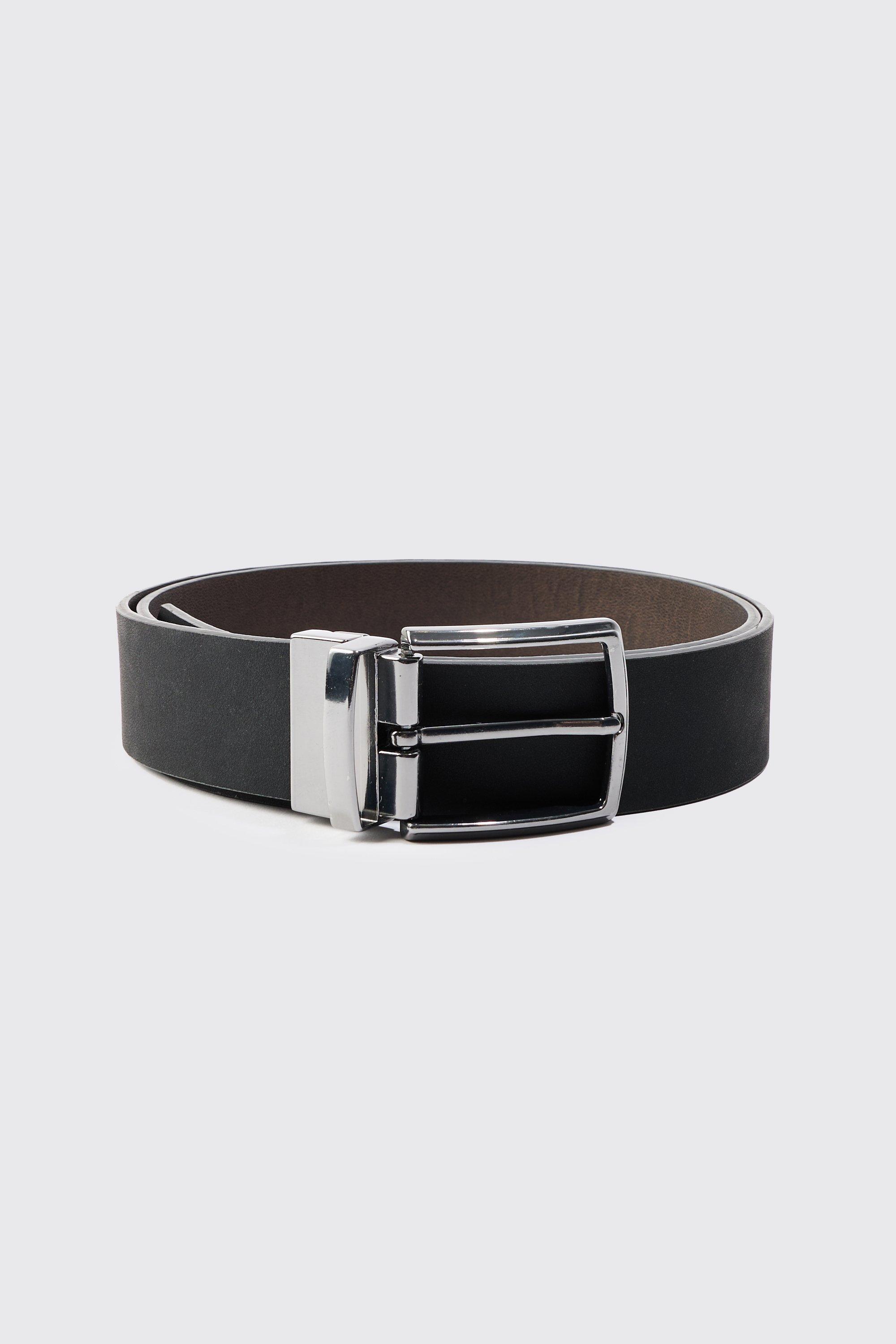 Mens Reversible Belt In Brown, Brown