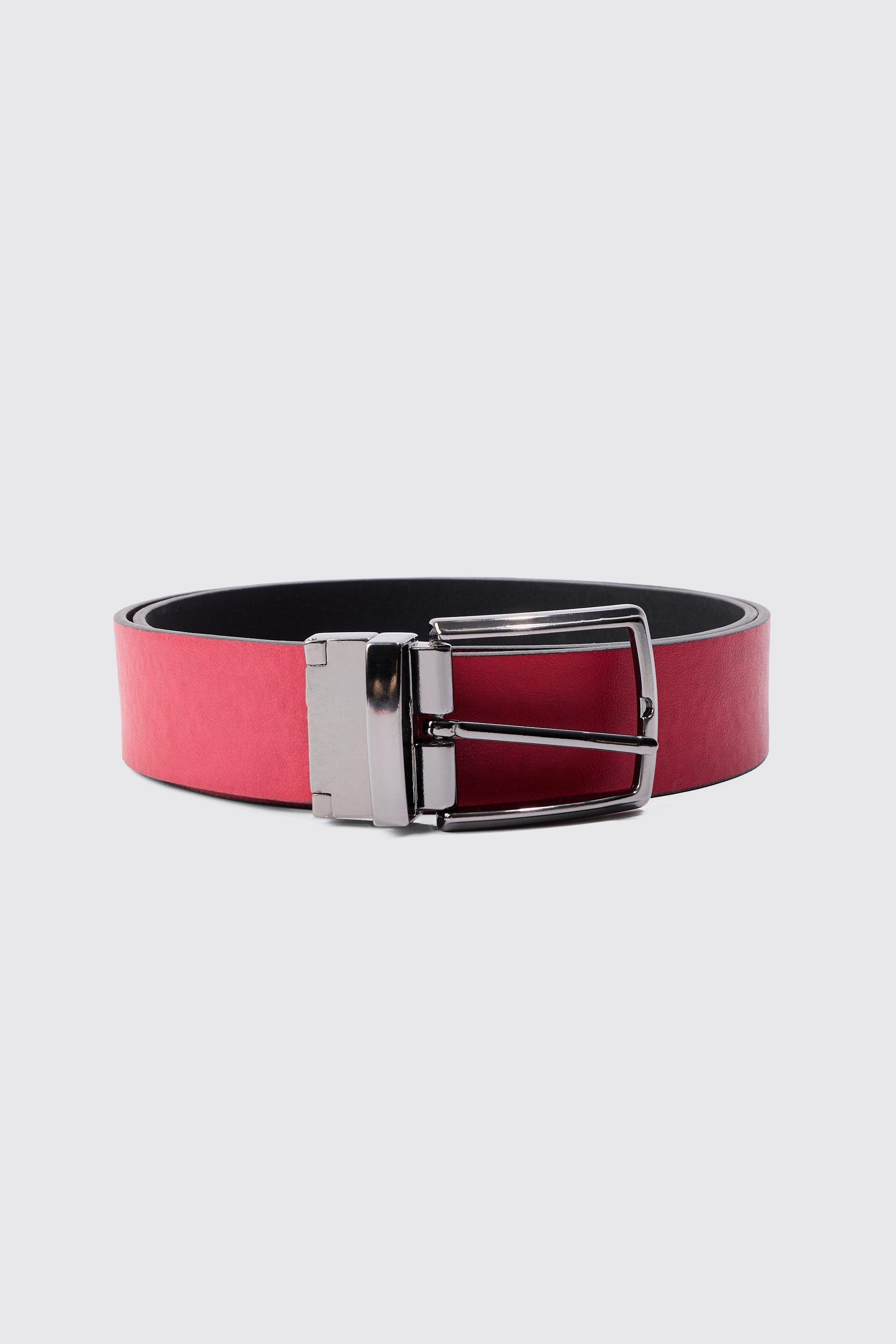 Mens Reversible Belt In Black, Black