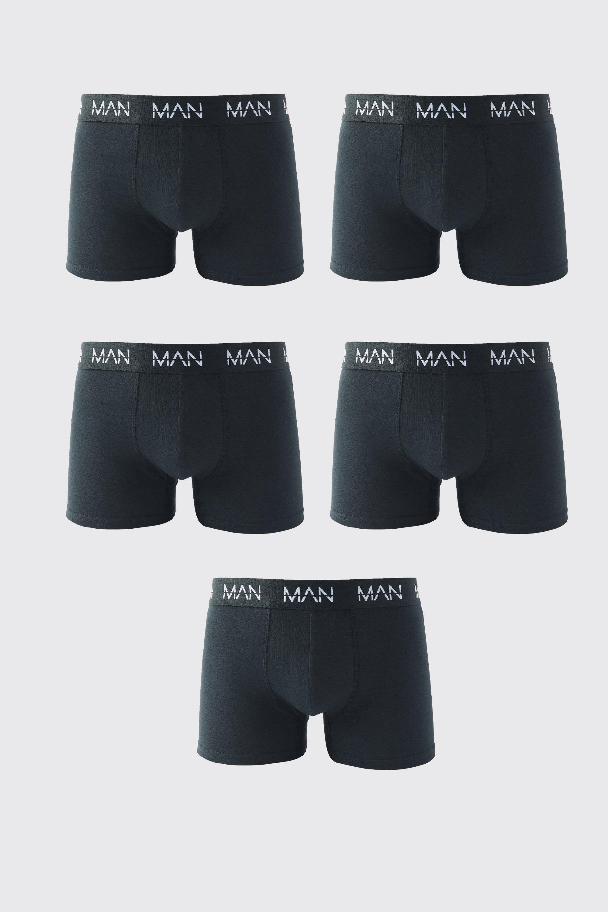 Boxer Man - set di 5 paia, Nero