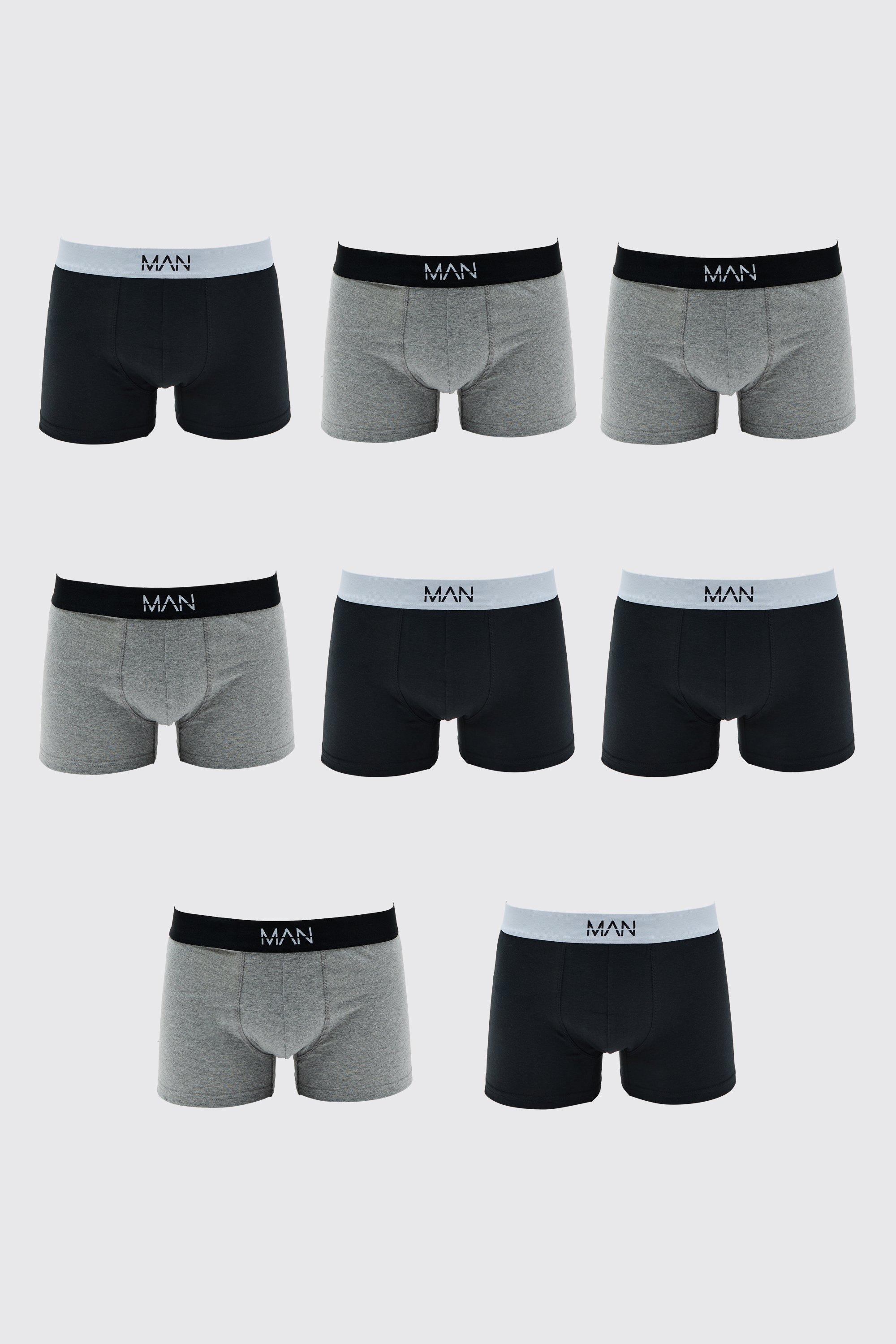 Boxer in colori misti con firma Man - set di 7 paia, Multi