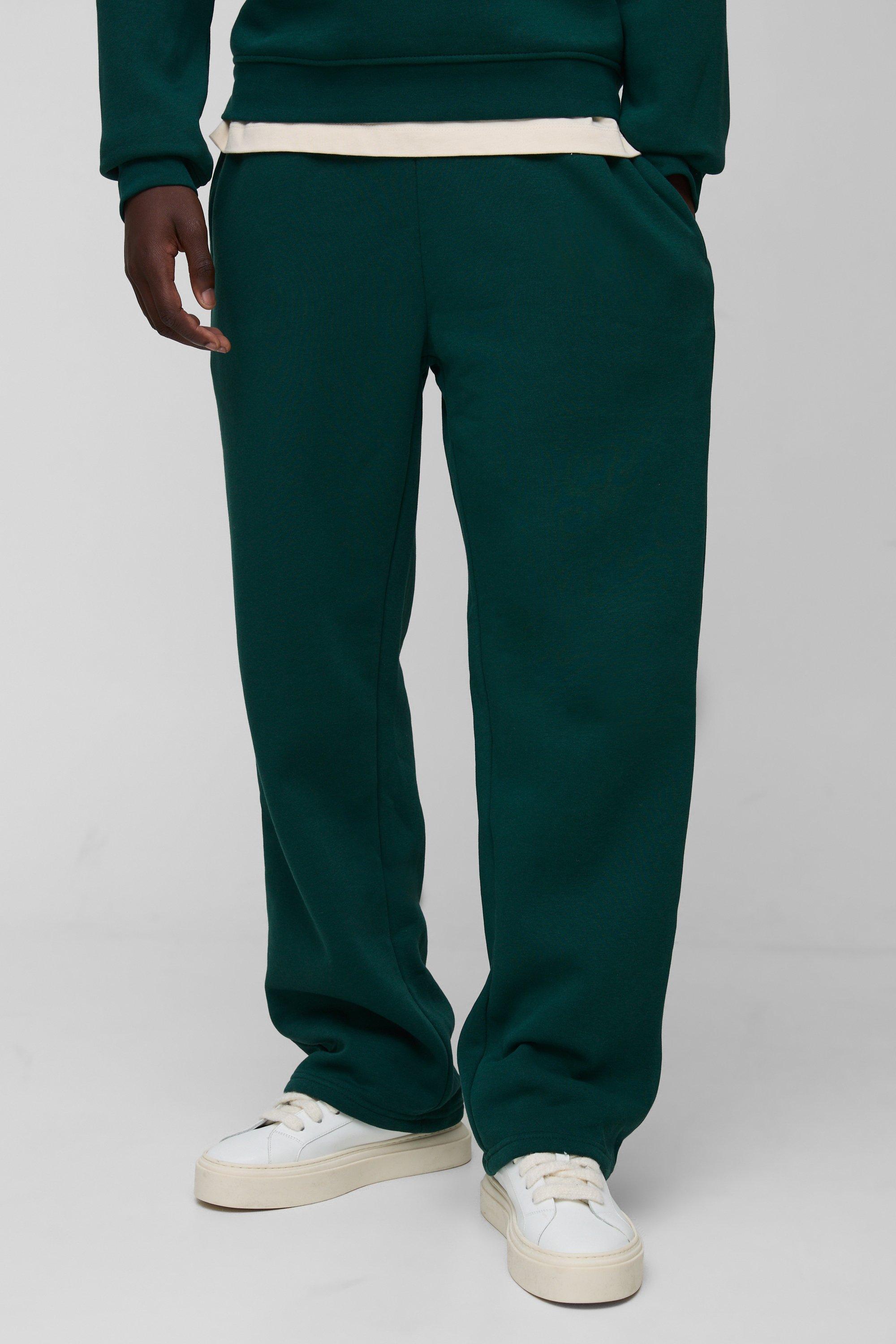 Pantaloni tuta rilassati Basic, Verde