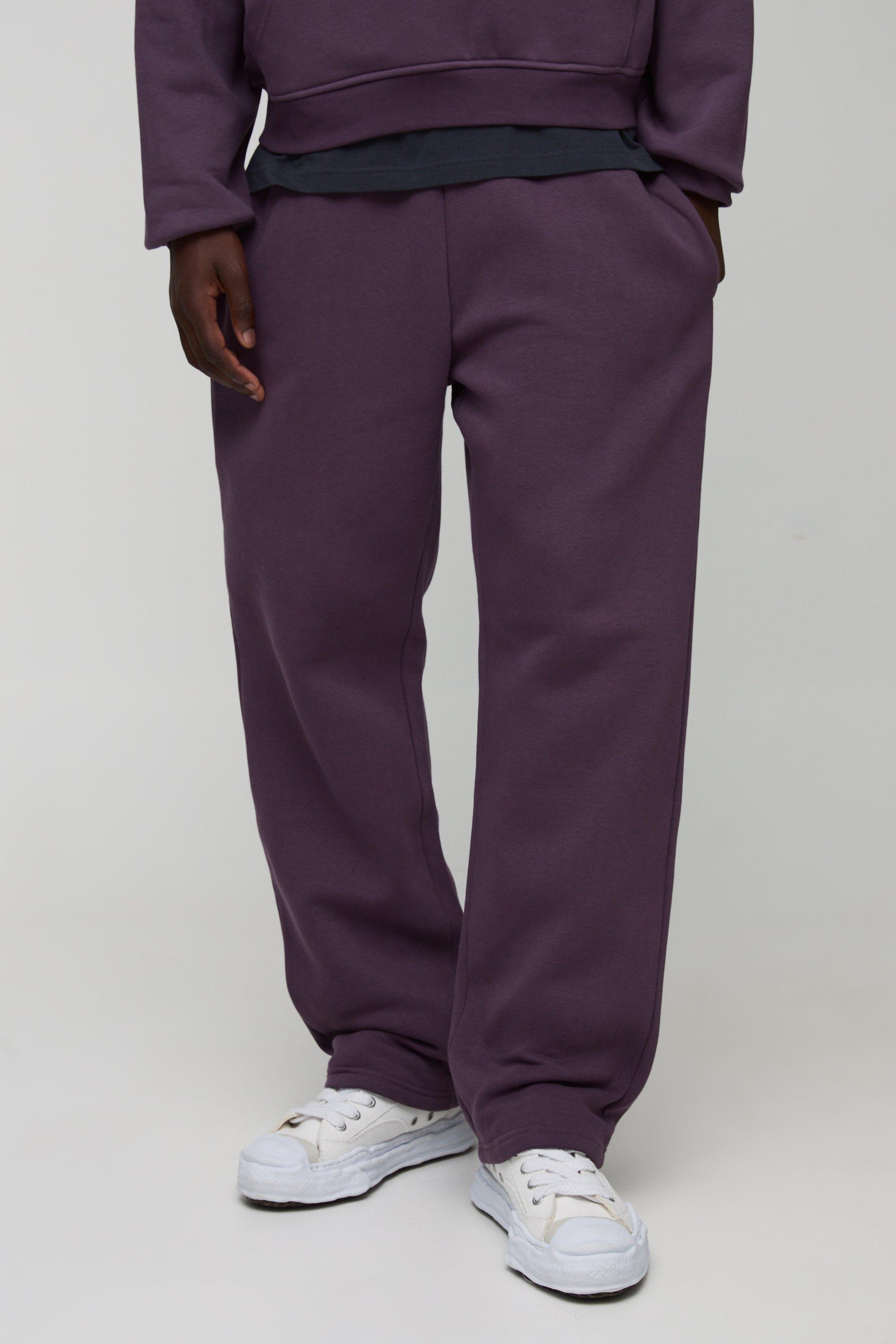 Pantaloni tuta rilassati Basic, Purple