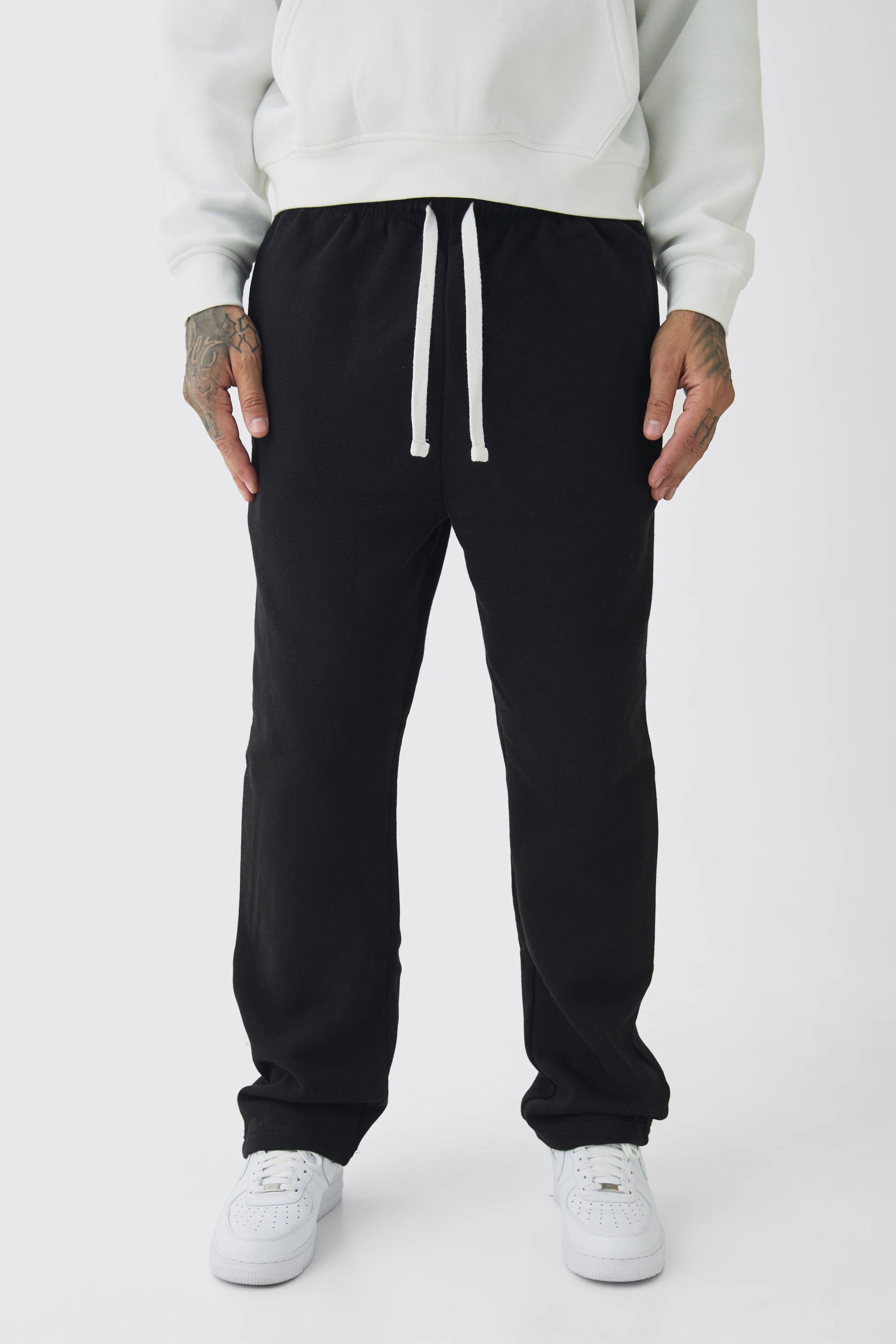 Pantaloni tuta Tall oversize con cavallo sceso, Nero