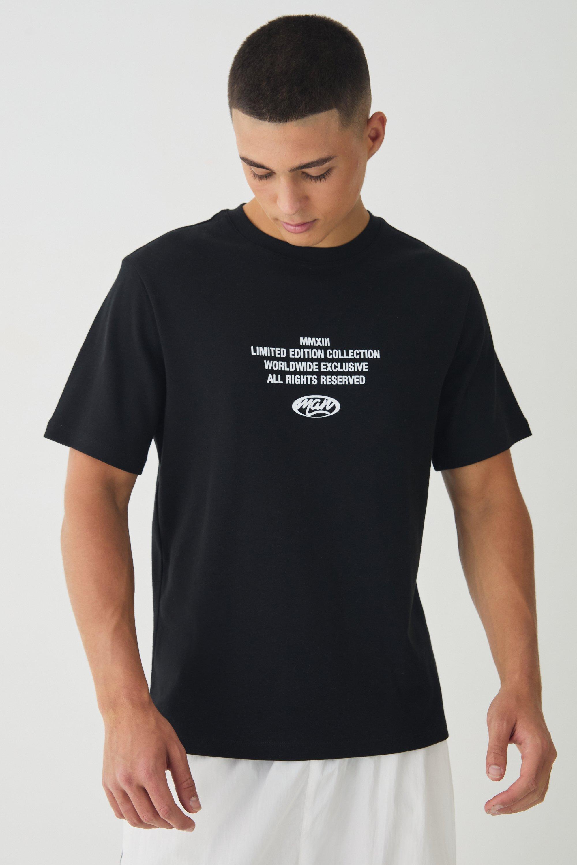 T-shirt Official Man con stampa Interlock, Nero