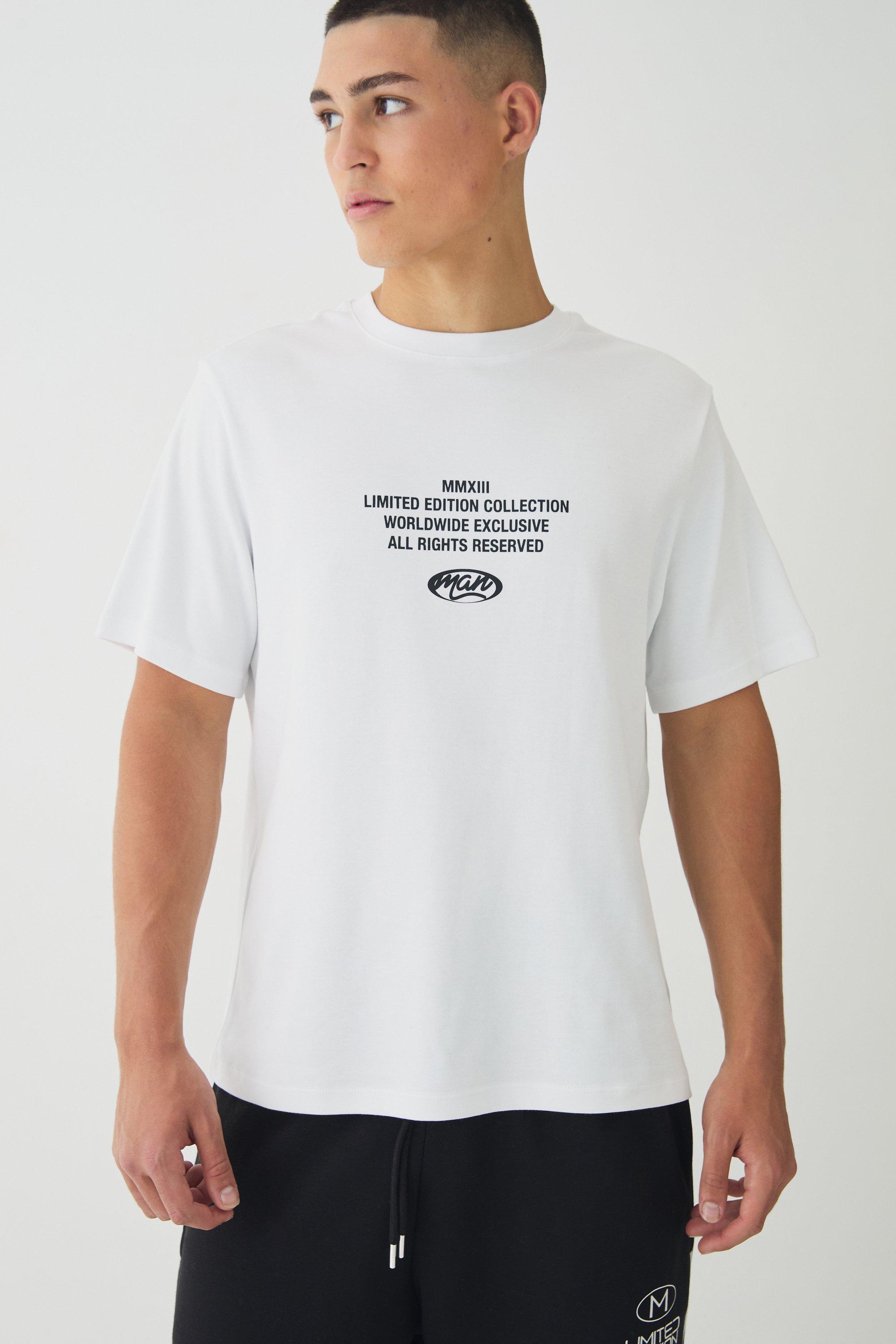 T-shirt Official Man con stampa Interlock, Bianco