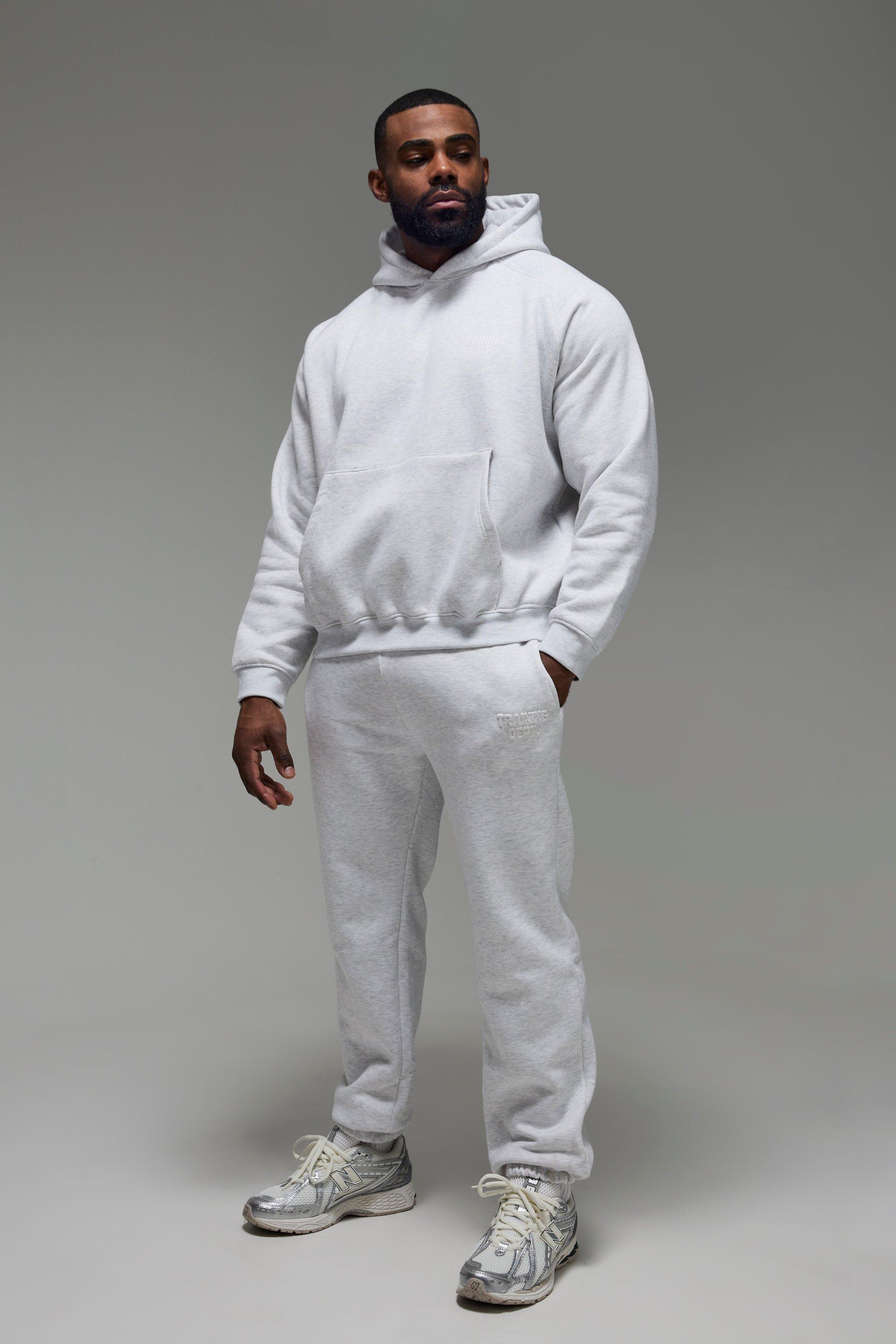 Image of Tuta sportiva squadrata Man Active Training Dept con incisioni, Grigio