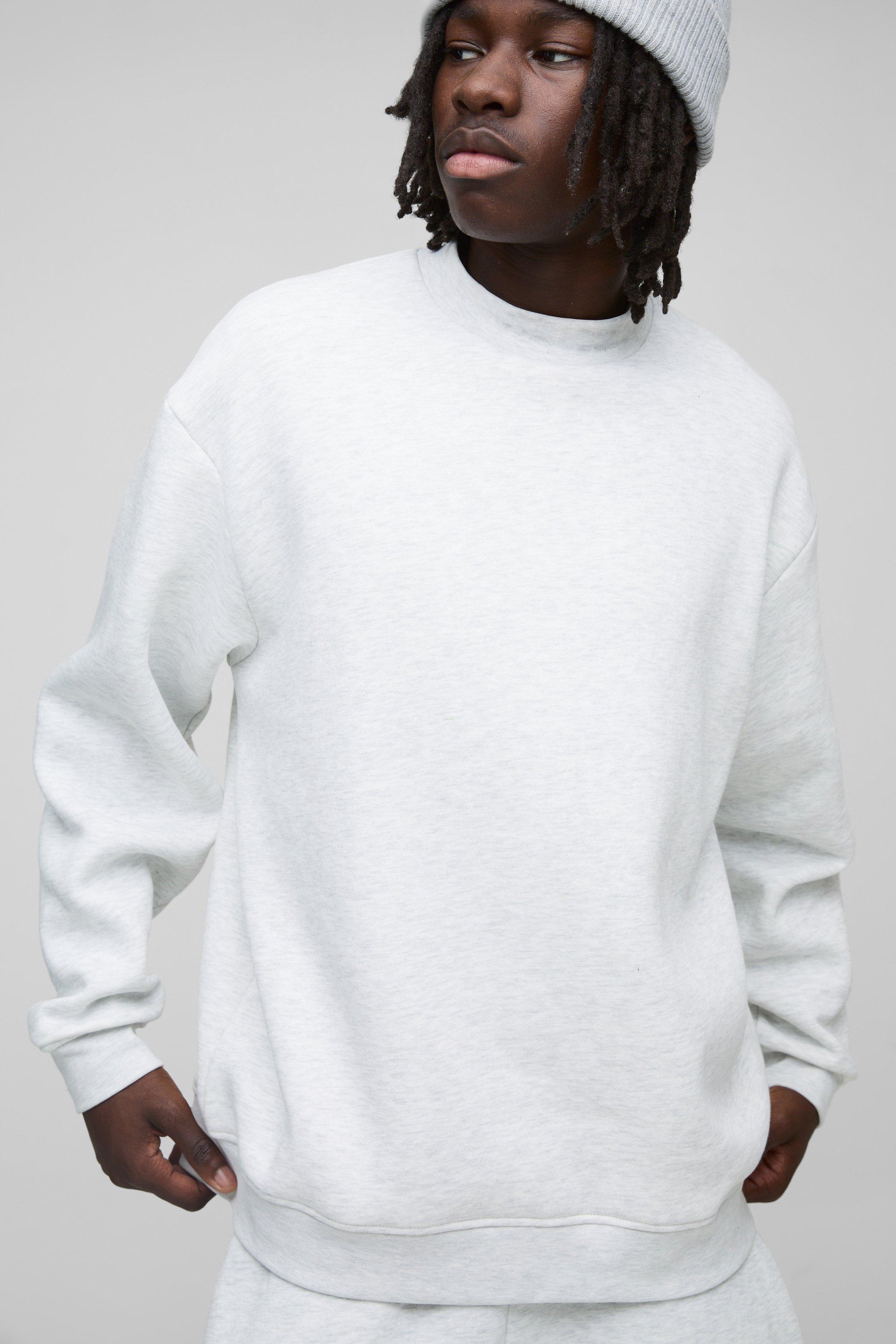 Mens Grey Oversized Sweatshirt, Grey
