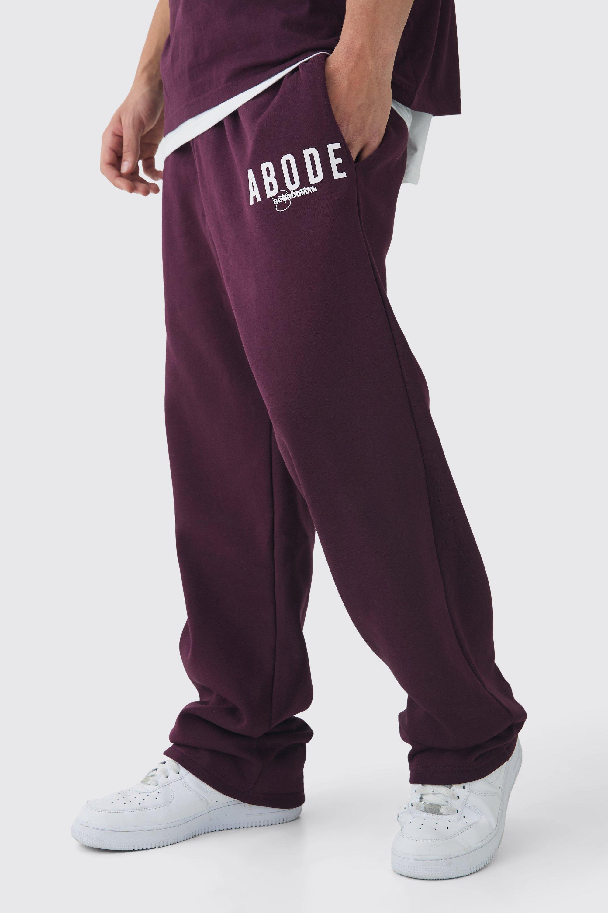 Mens Red Relaxed Abode Jogger, Red