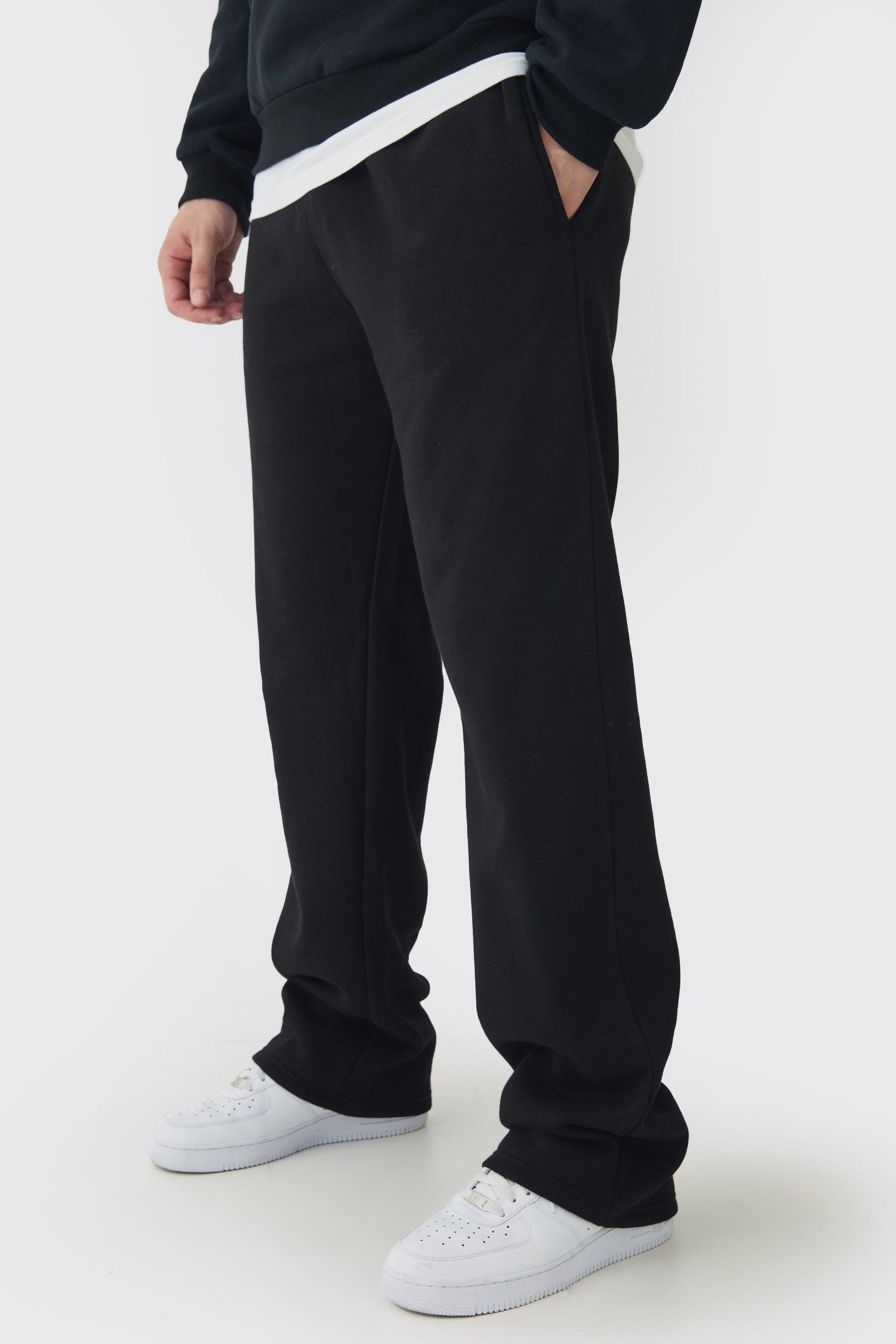 Mens Tall Relaxed Fit Jogger In Black, Black