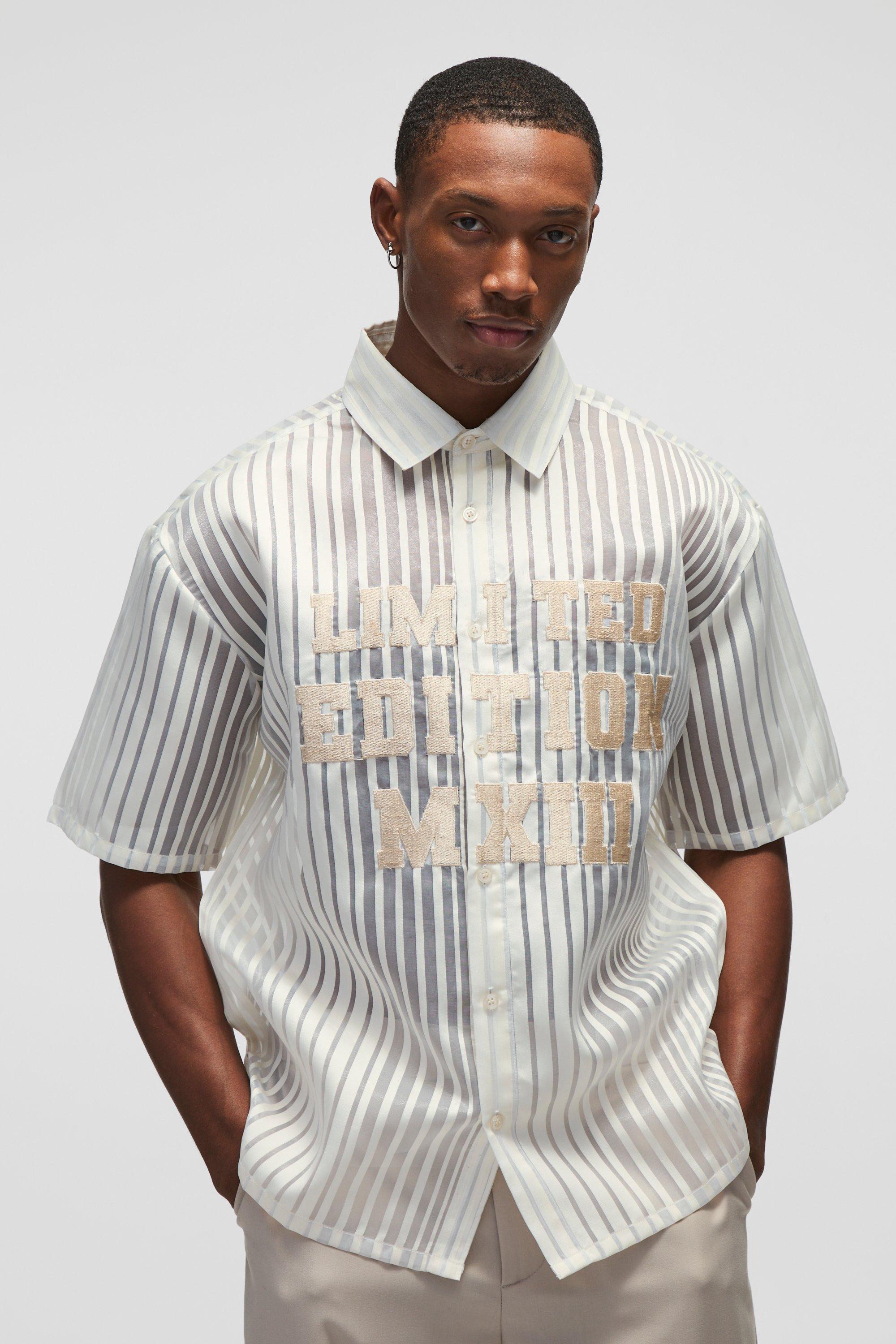 Oversized Limited Edition Organza Collared Shirt