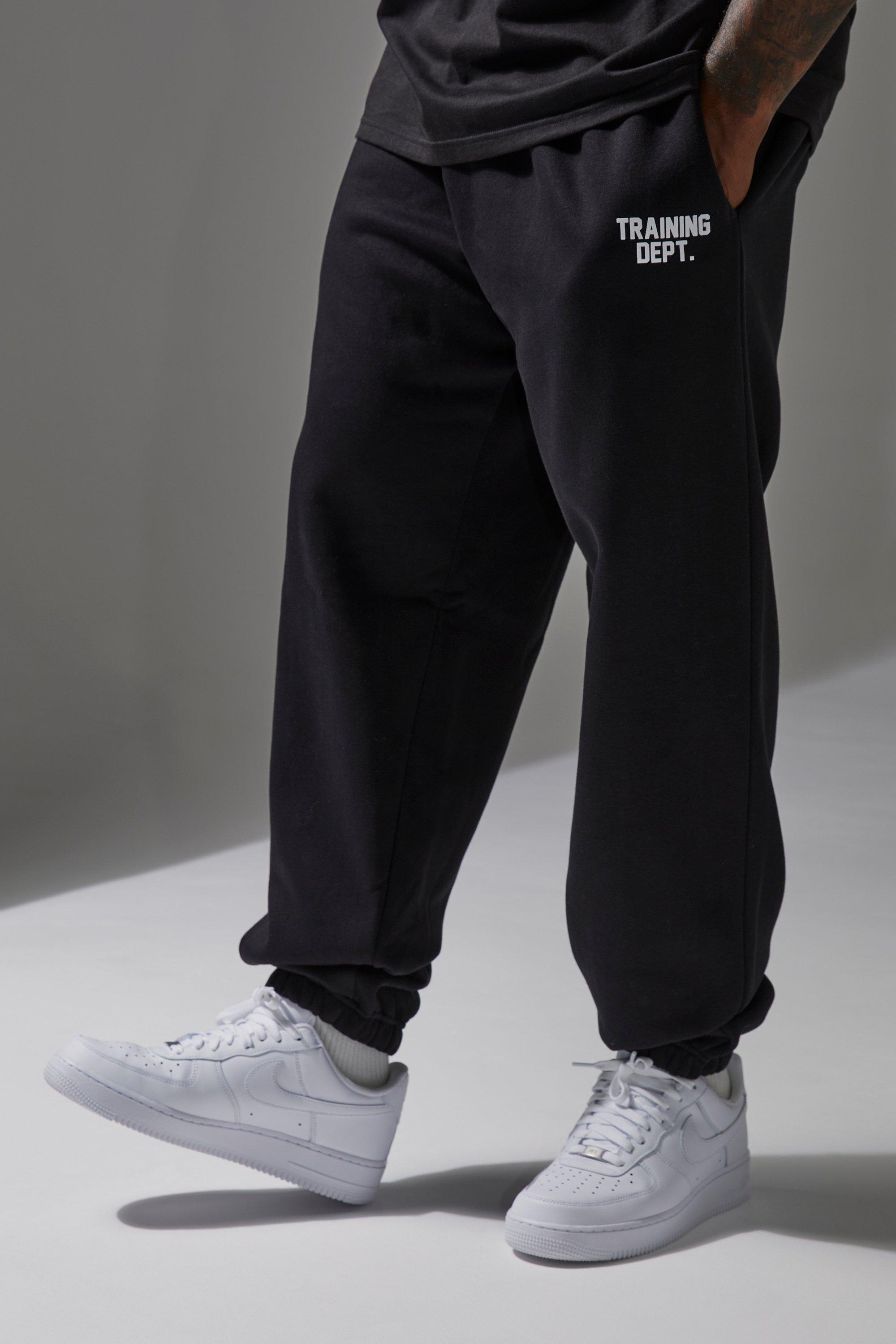 Mens Black Training Dept Oversized Jogger, Black
