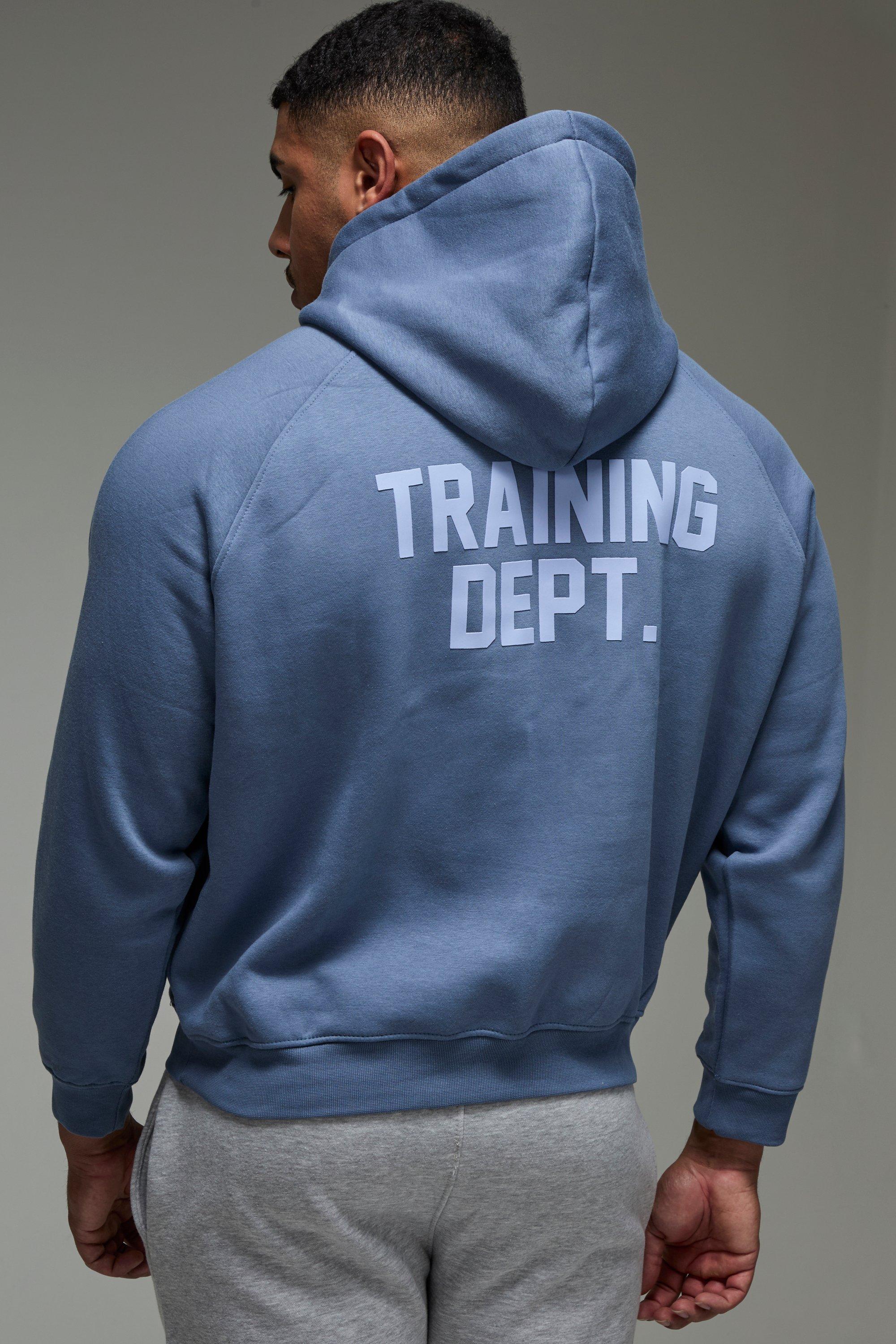 Mens Tan Training Dept Boxy Hoodie, Tan