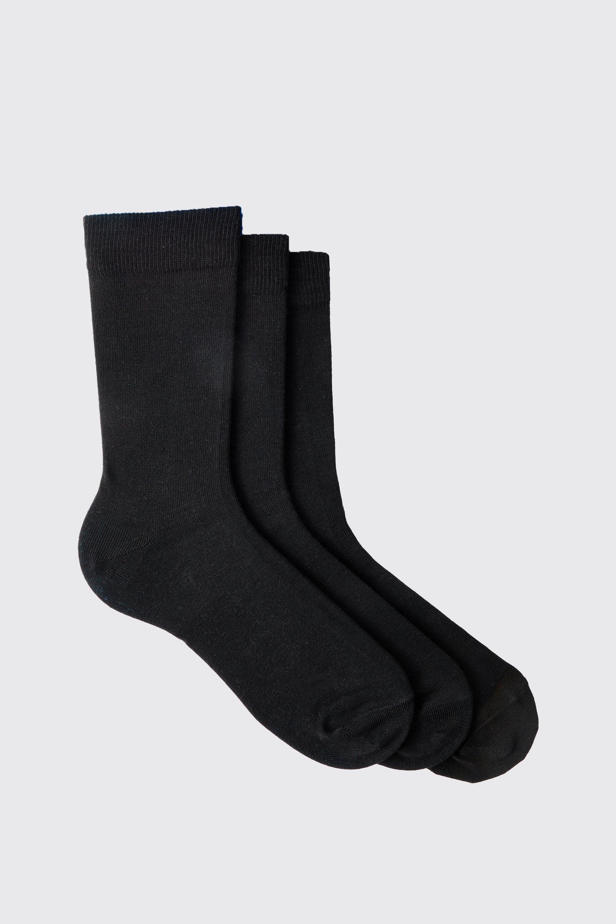 Calzini eleganti - set di 3 paia, Nero