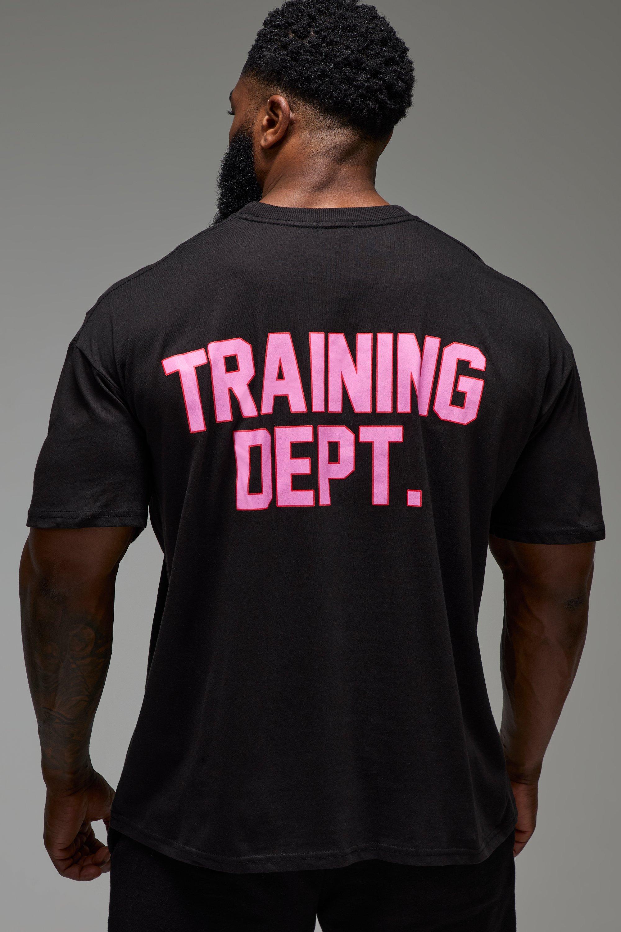 Image of T-shirt oversize Training Dept, Nero