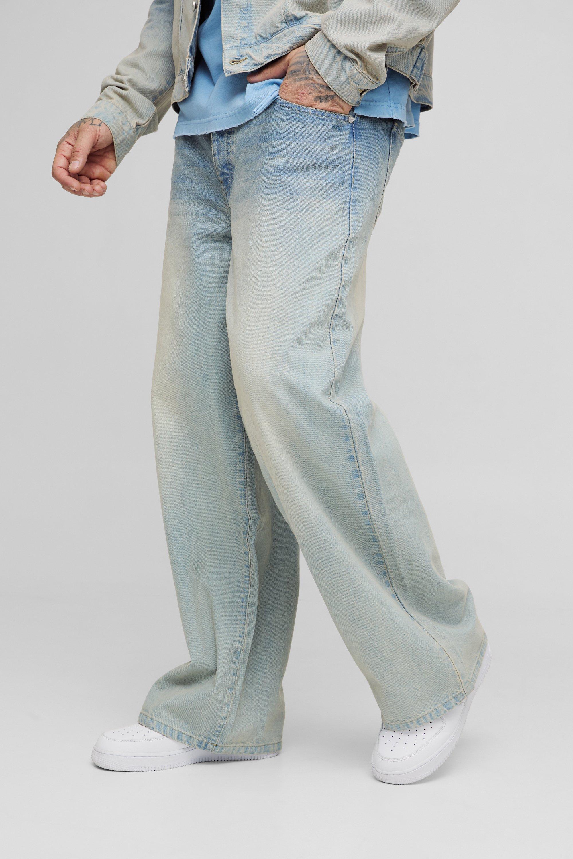 Image of Jeans Tall extra comodi slavati, Azzurro