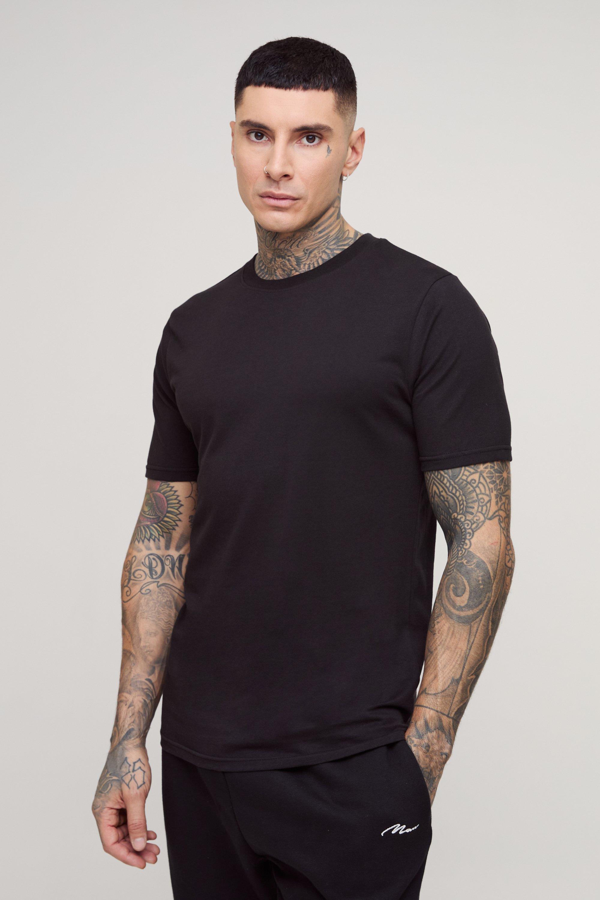 T-shirt Tall Basic Slim Fit, Nero