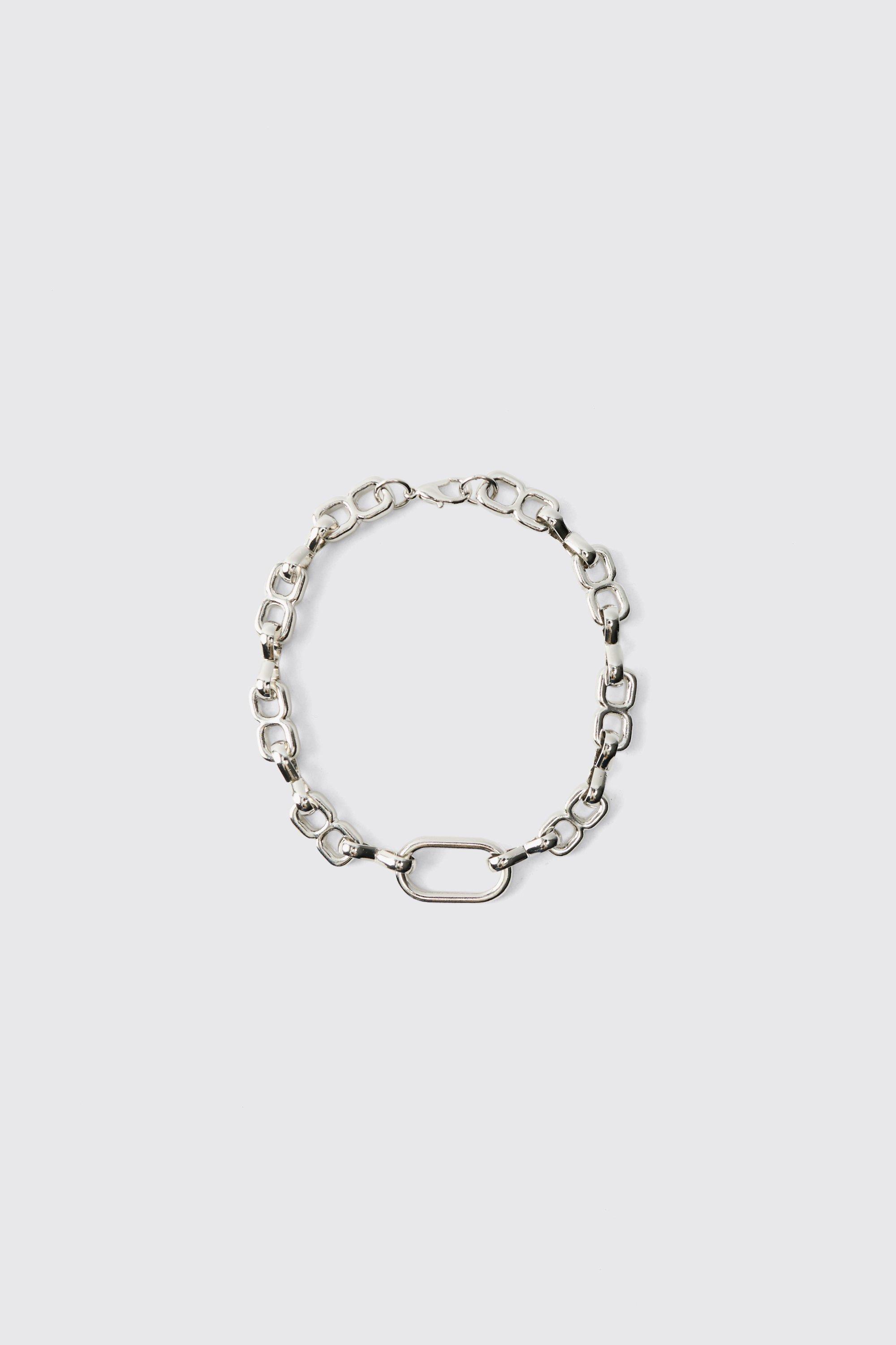Bracciale in metallo circolare, Grigio