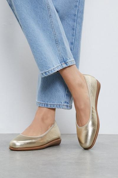 Good For The Sole: Tonya Leather Comfort Ballet Flats