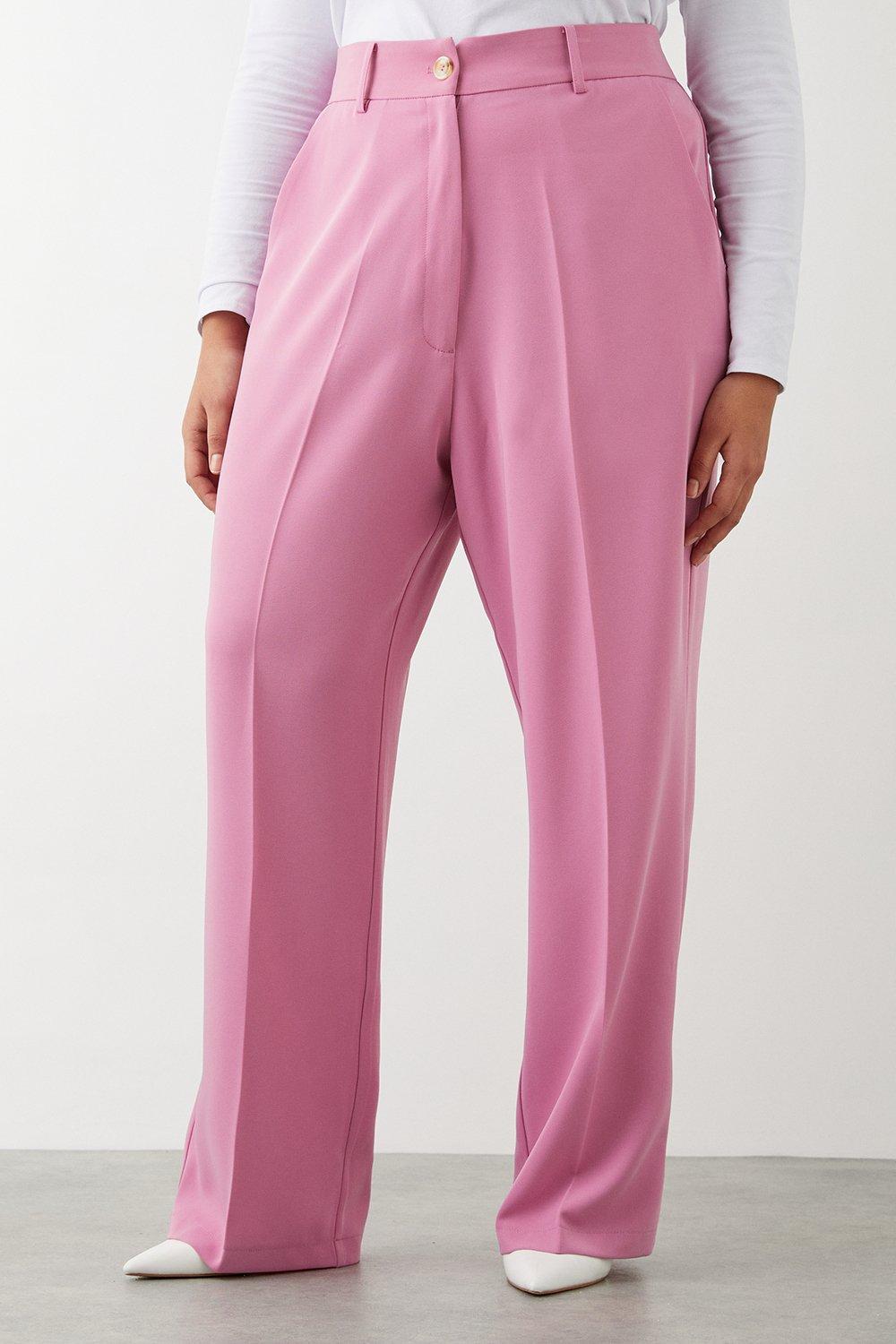 Womens Curve Wide Leg Tailored Trouser
