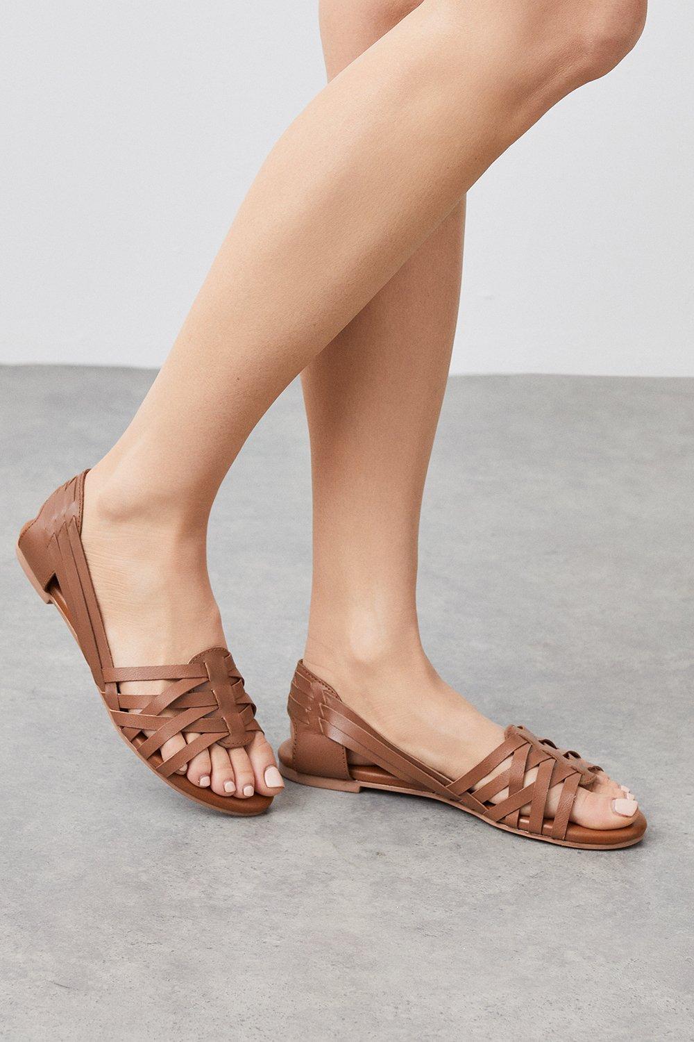 Womens Principles: Leather Lovey Flat Woven Pumps